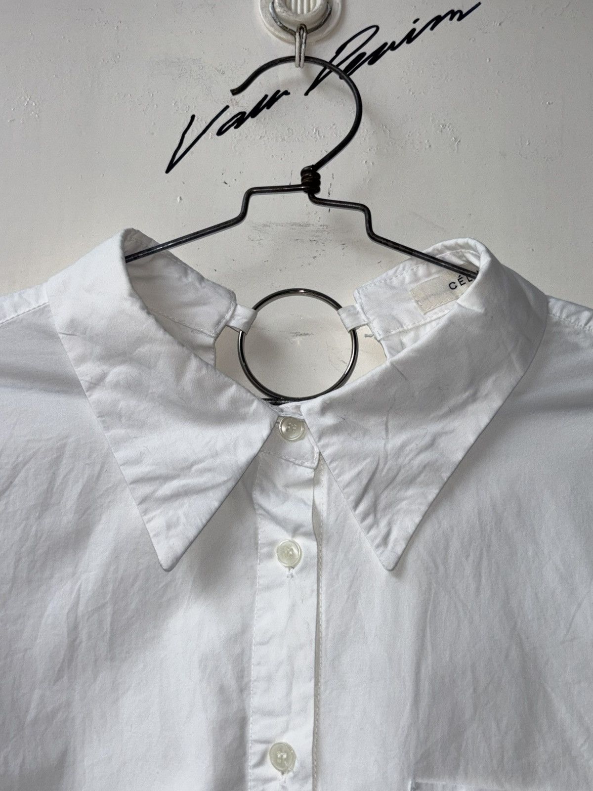 Celine CELINE White Shirt Size US XS / EU 42 / 0 - 13 Thumbnail