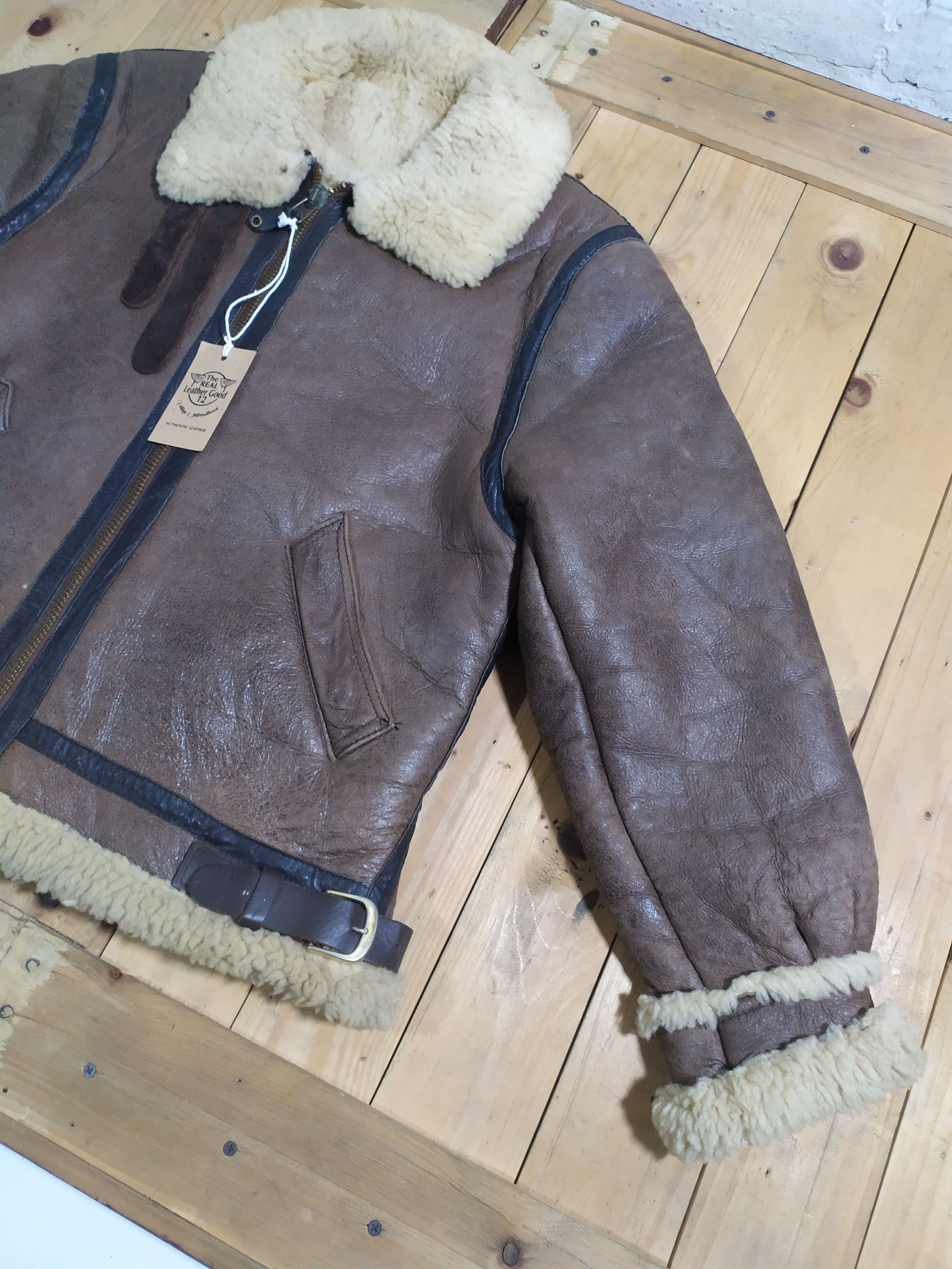 Golden Bear GOLDEN BEAR LEATHER TYPE B3 SHEEPSKIN FLIGHT JACKET Size US M / EU 48-50 / 2 - 6 Thumbnail