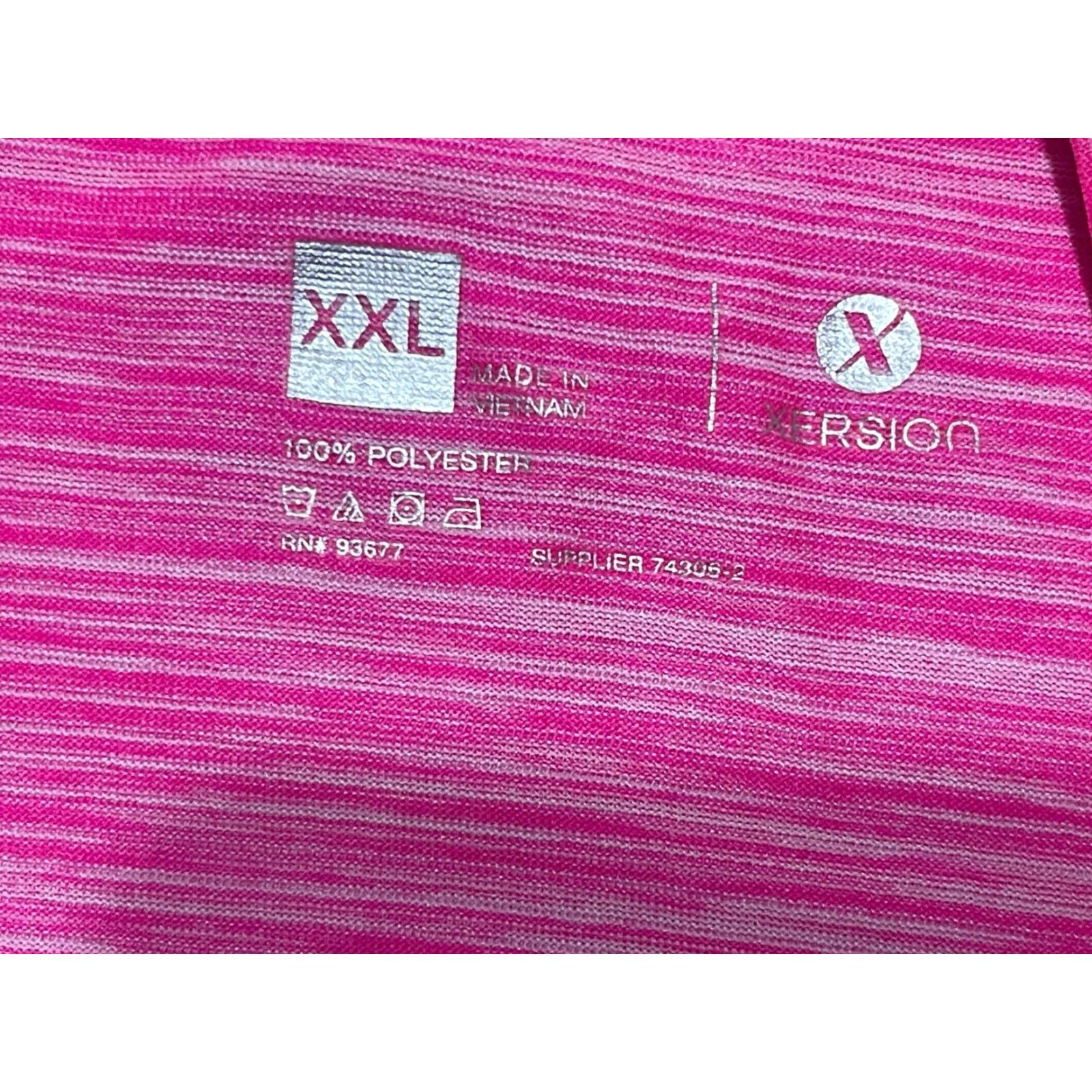 Vintage Xersion Shirt Women's XXL Pink Short Sleeve Back Cut Out Size XXL / US 16-18 / IT 52-54 - 7 Thumbnail