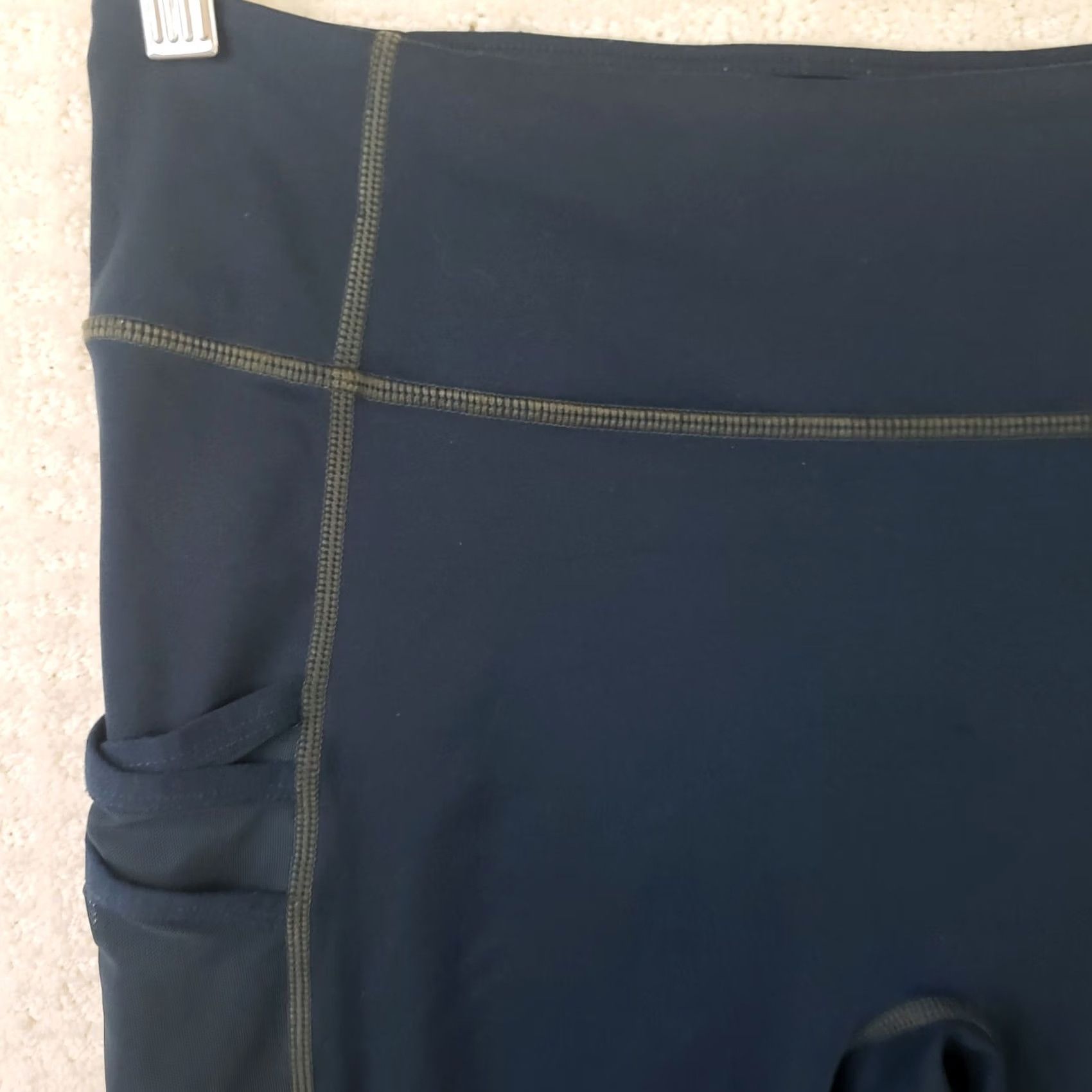 Fabletics Fabletics Leggings Womens Navy Blue Motion 365 Medium 28" Ankle Pull On Size M Size 32" / US 10 / IT 46 - 3 Thumbnail