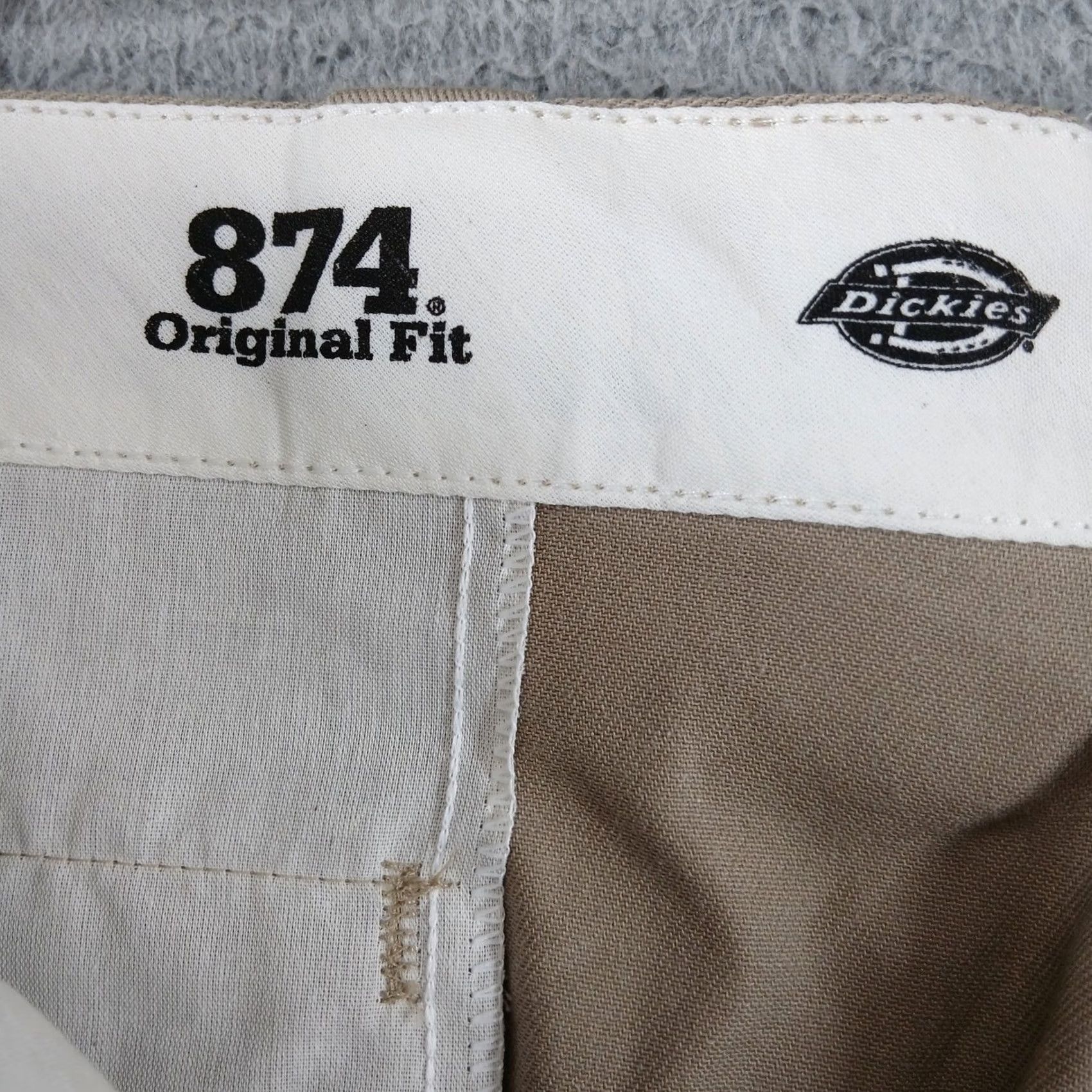 Dickies Dickies 874 Original Fit FLEX Khaki Work Pants Chino 42X30 Tan Beige Sl... Size US 42 / EU 58 - 4 Thumbnail
