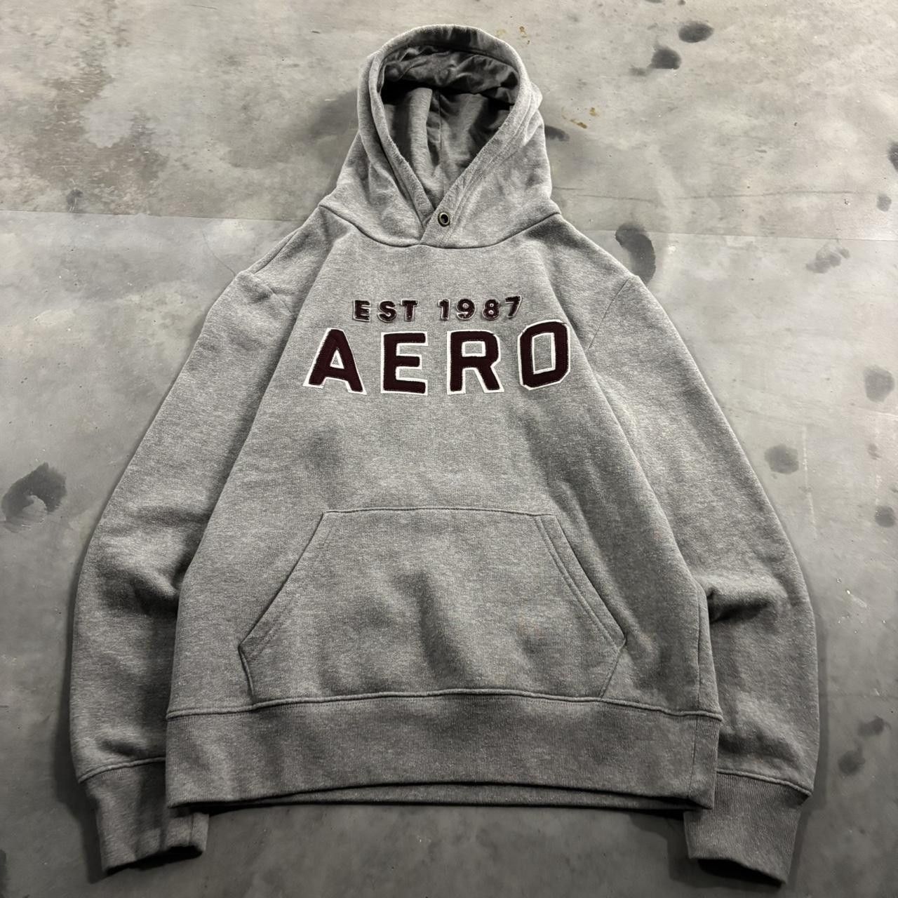 Aeropostale Crazy Vintage Y2K/2000s Grey Aeropostale Spellout Skater Essential Hoodie! Size S Size US S / EU 44-46 / 1 - 1 Thumbnail