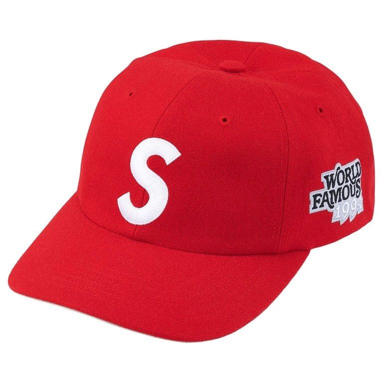 Supreme Supreme World Famous S Logo 6-Panel Hat Red SnapBack SS26 Size ONE SIZE - 1 Thumbnail