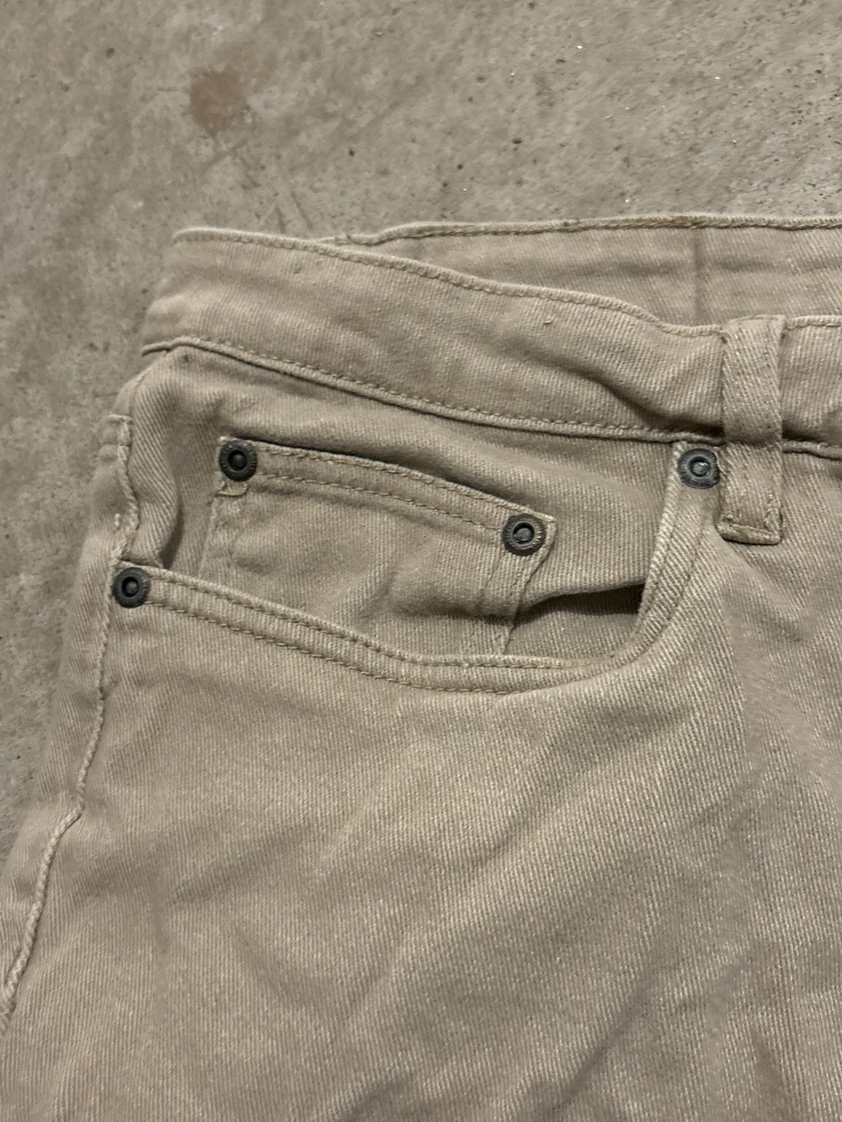 Vintage Vintage Y2K Bluenotes Men's Denim Beige Skinny Fit Shorts Size US 34 / EU 50 - 3 Thumbnail