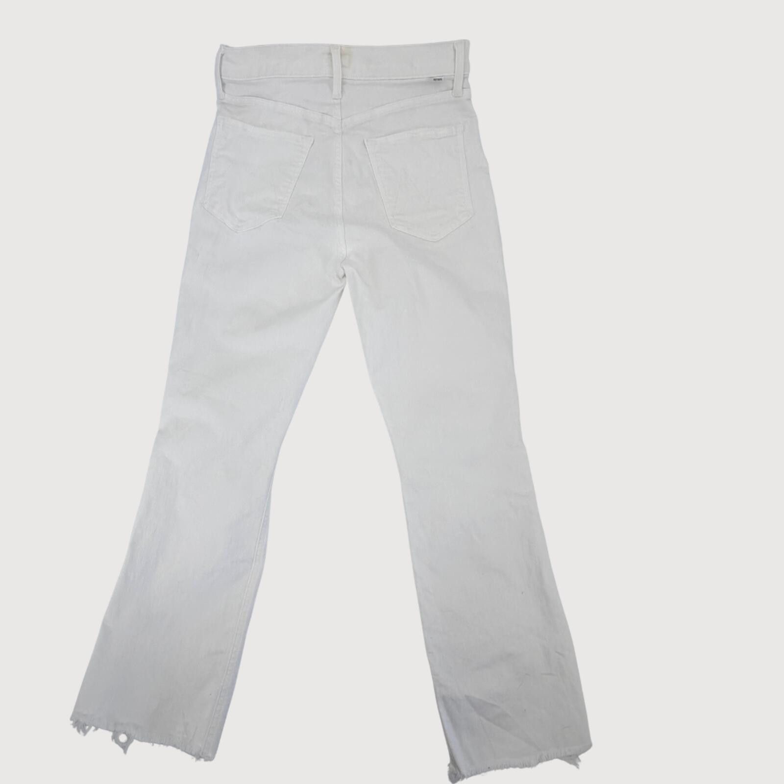 MOTHER Mother The Tripper Ankle Fray Jeans White 28 Size 28" / US 6 / IT 42 - 4 Thumbnail