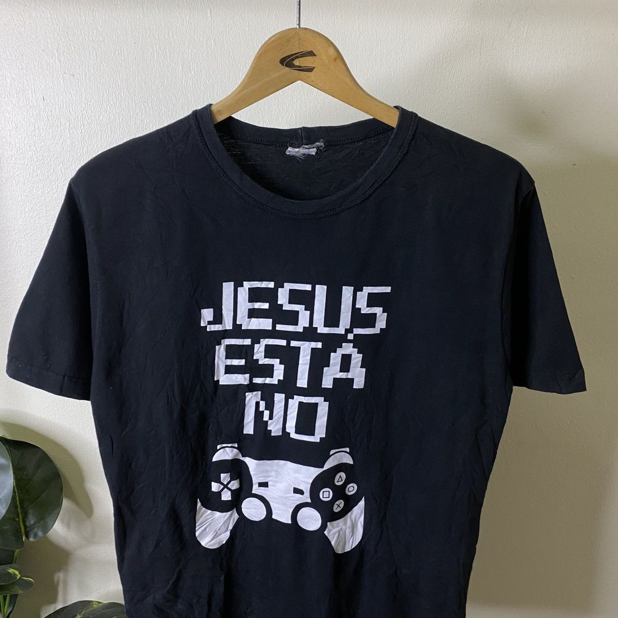 Vintage Y2K Jesus Esta No Spanish Humor T Shirt Size US M / EU 48-50 / 2 - 2 Thumbnail