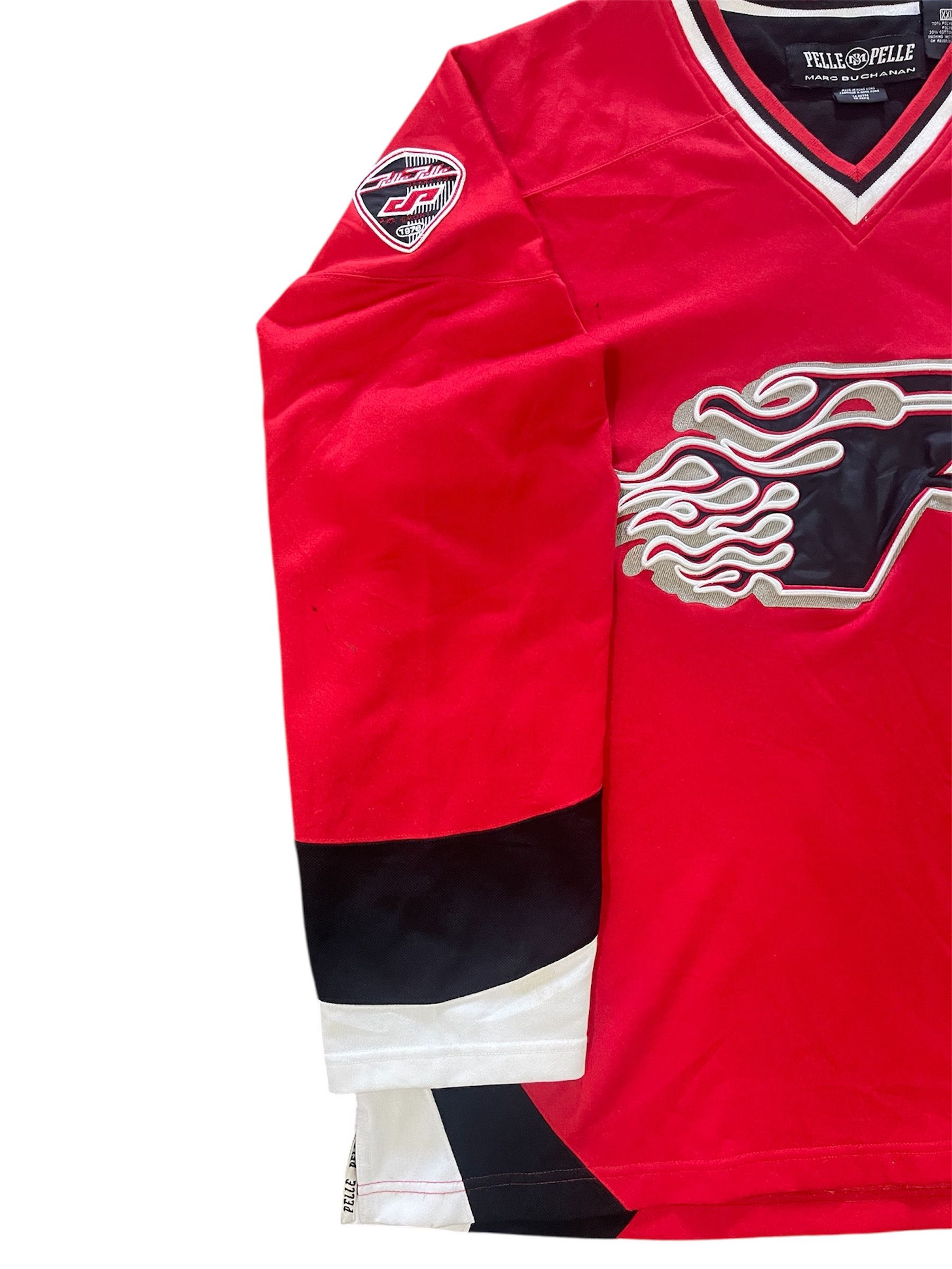 Pelle Pelle Pelle Pelle Hockey Jersey XXL Red Long Sleeve Hip Hop Y2K Size US XXL / EU 58 / 5 - 2 Thumbnail