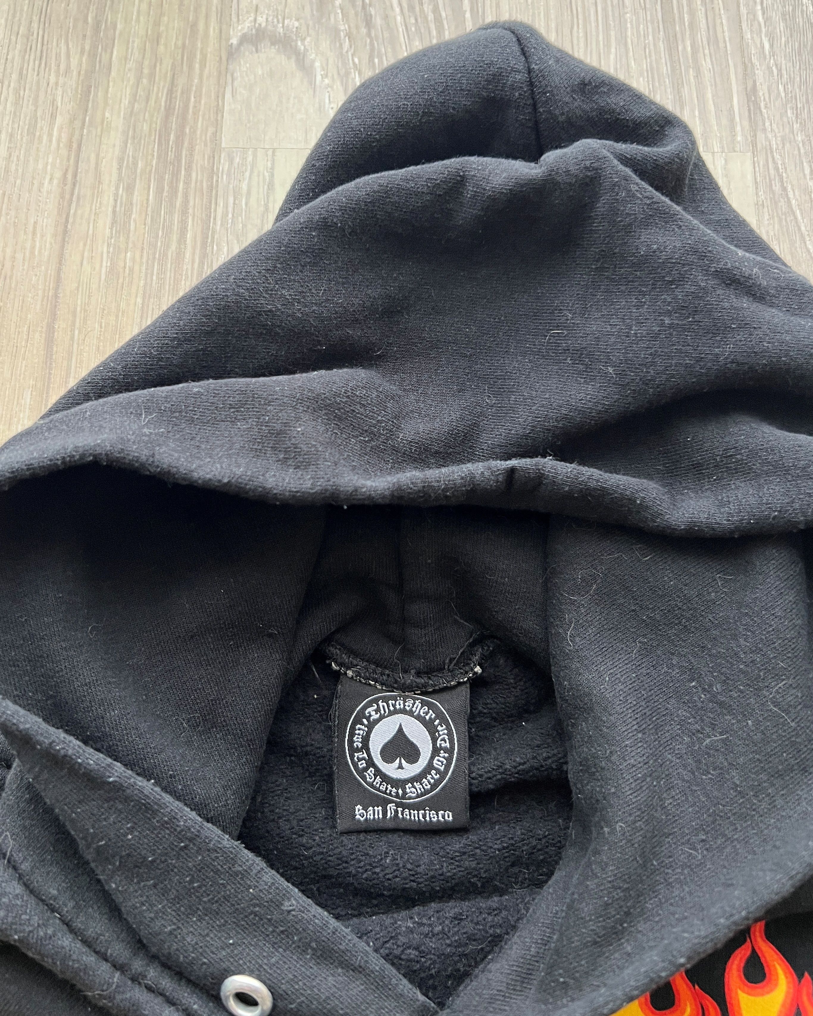 Thrasher Vintage Thrasher Flame Hoodie Black Y2K Size US M / EU 48-50 / 2 - 5 Thumbnail