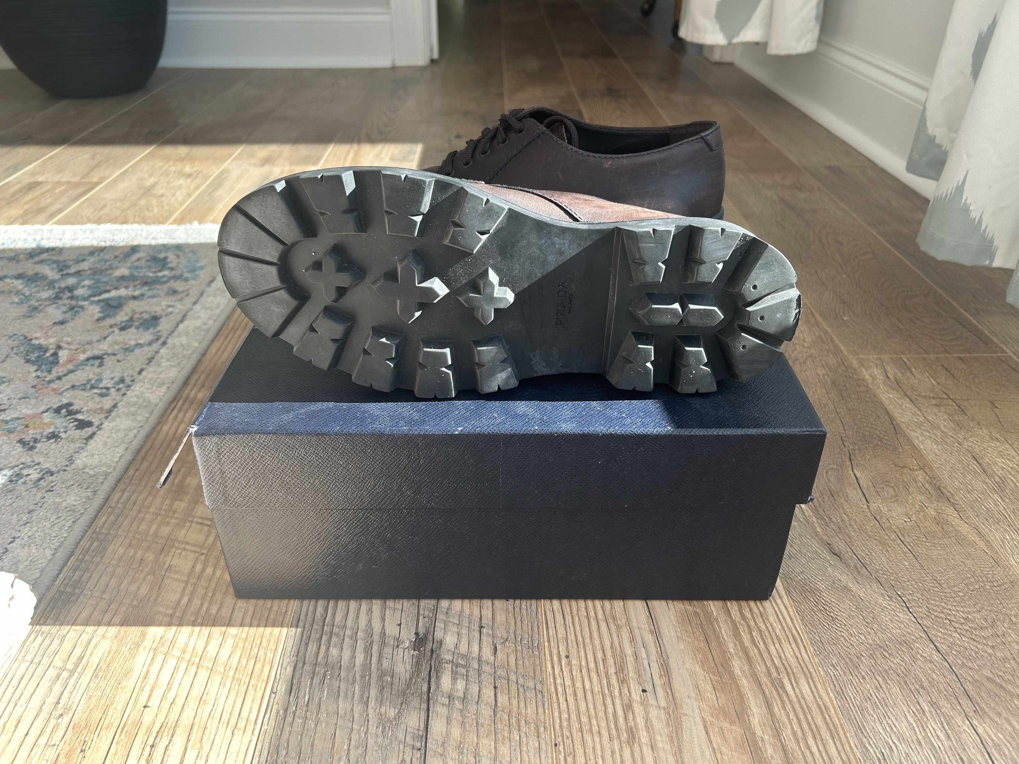 Prada Prada Pull Up Derby Size US 11 / EU 44 - 7 Thumbnail