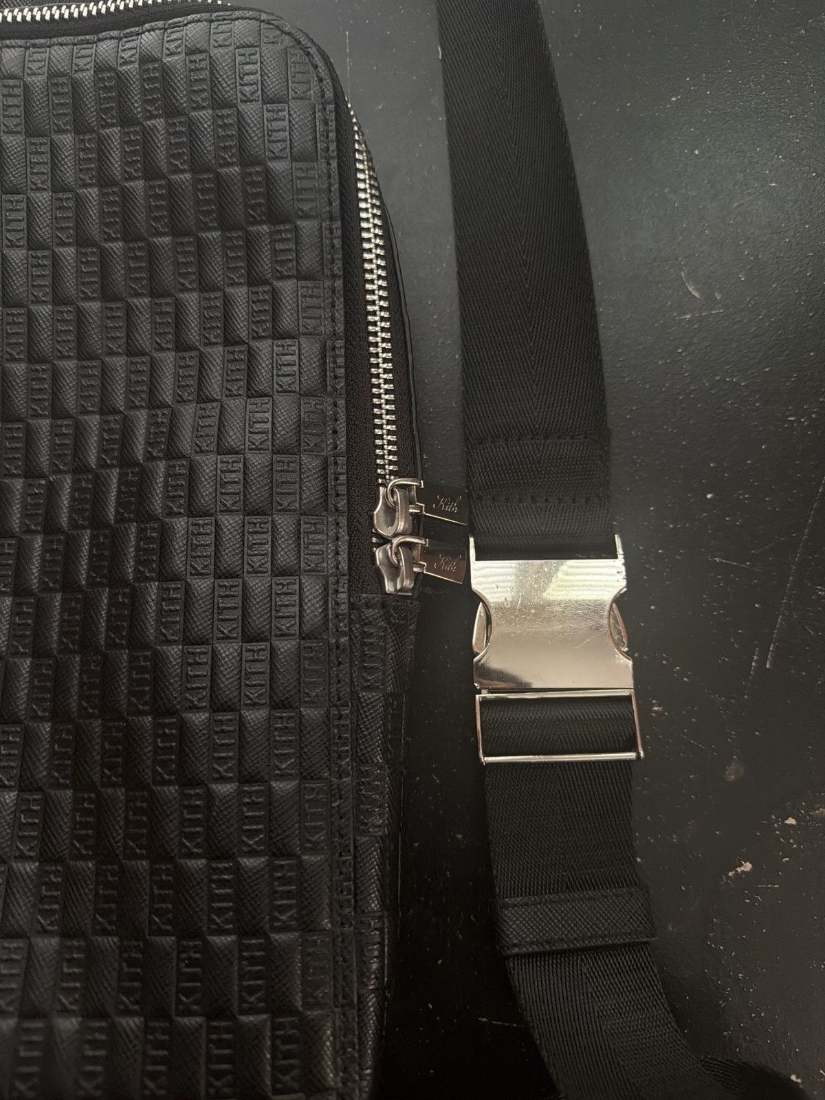 Kith Kith Monogram Leather Stagg Crossbody - Black Size ONE SIZE - 4 Thumbnail