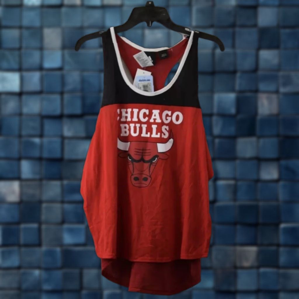 Adidas Adidas Performance NBA Bulls TankTop Women's Athletic Red SideSlit XL Size XL / US 12-14 / IT 48-50 - 1 Thumbnail