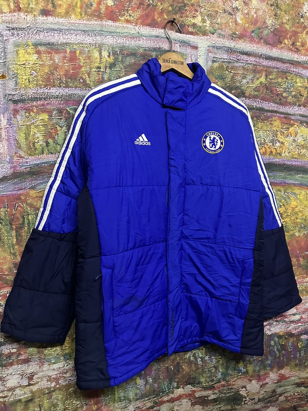 Chelsea Soccer Chelsea Adidas Puffer Jacket Blue 08/07 Size US L / EU 52-54 / 3 - 5 Thumbnail