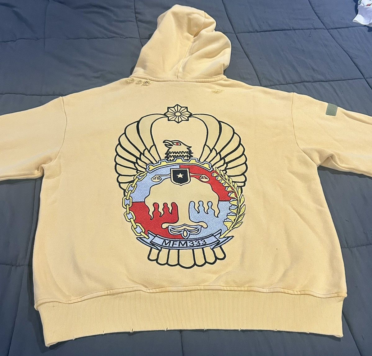 murd333r.fm Murd333r.fm General Issue Special Ops Hoodie Indo Yellow“Lg” Size US L / EU 52-54 / 3 - 15 Thumbnail