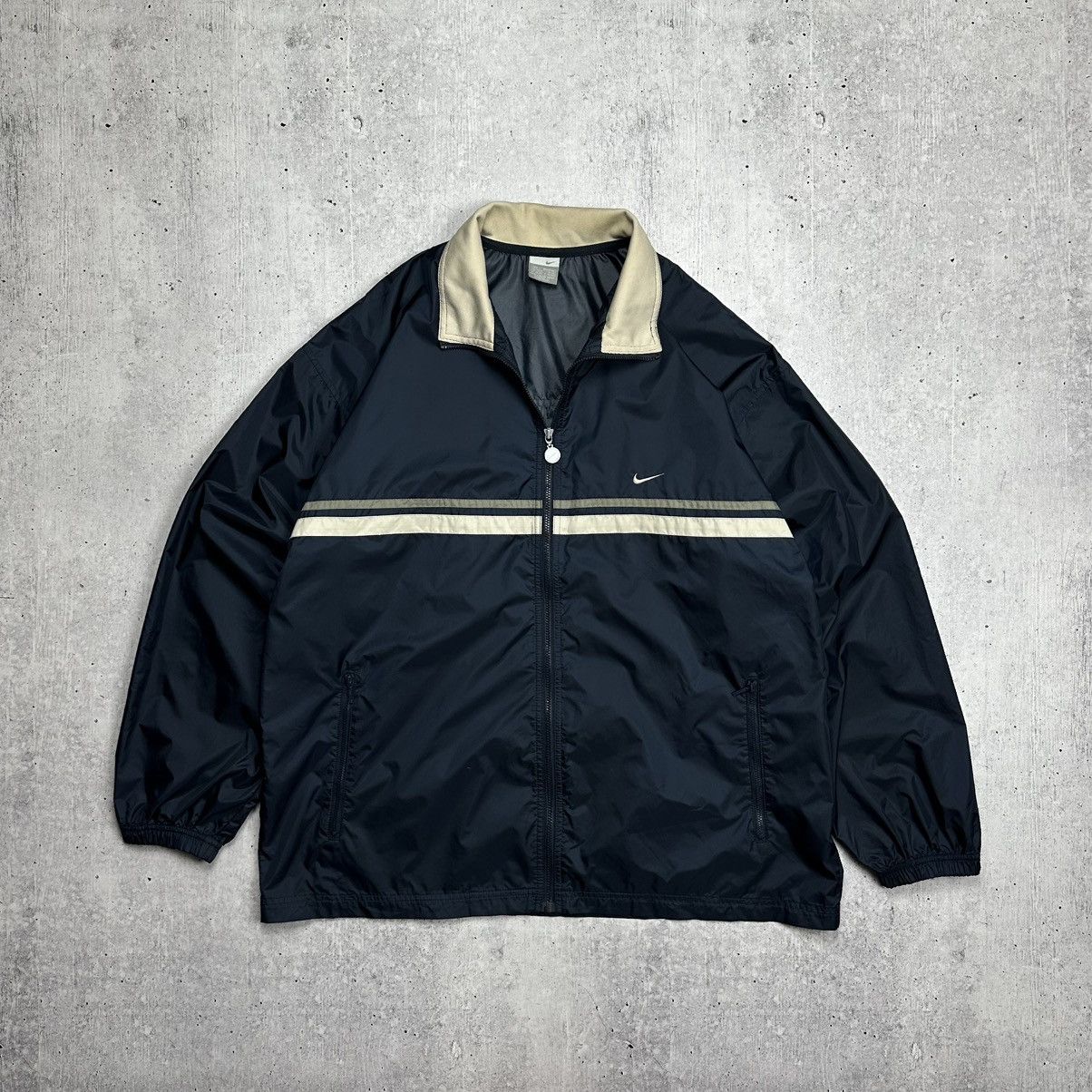 Nike × Vintage 90s Nike Swoosh Vintage Y2K Oversized Nylon Retro Jacket Size US XL / EU 56 / 4 - 1 Thumbnail