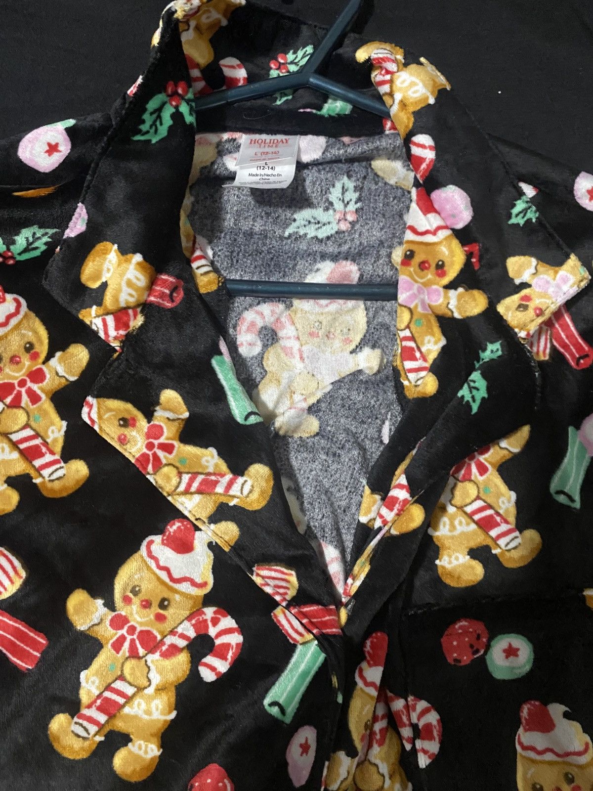Other Cozy & Cute Holiday Time Gingerbread Man Button-Up Shirt Size L / US 10 / IT 46 - 5 Thumbnail