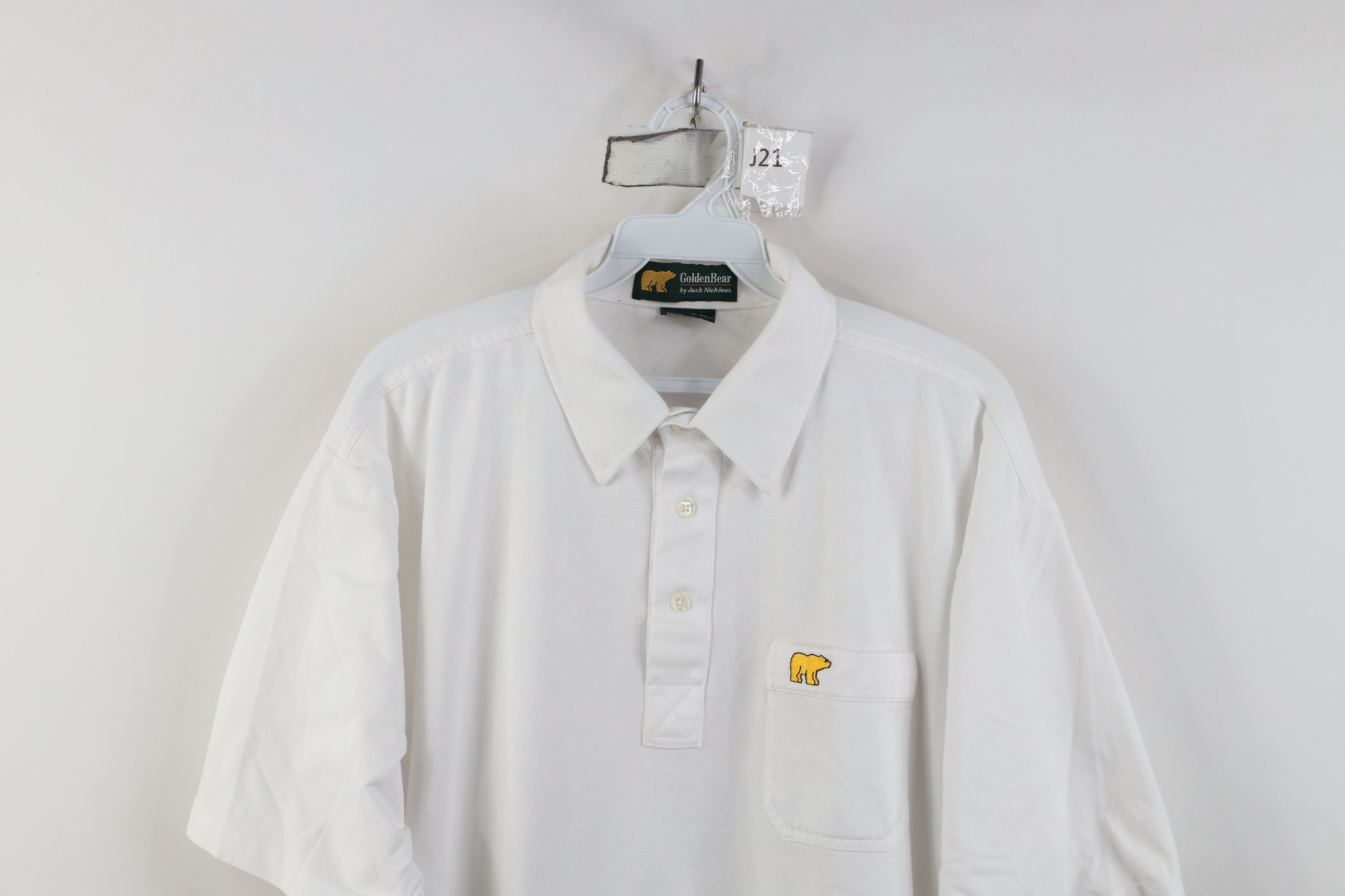 Vintage Vintage 80s 90s Streetwear Collared Golf Polo Shirt White Size US L / EU 52-54 / 3 - 2 Thumbnail