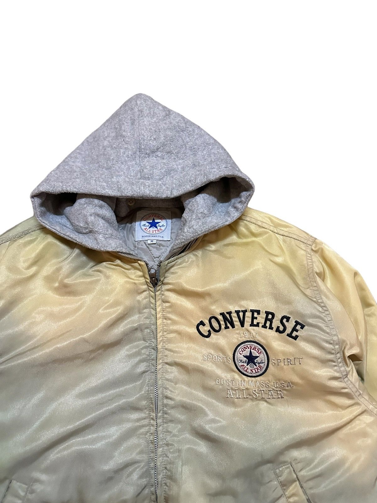 Converse × Vintage vintage converse ma1 style bomber jacket Size US M / EU 48-50 / 2 - 3 Thumbnail