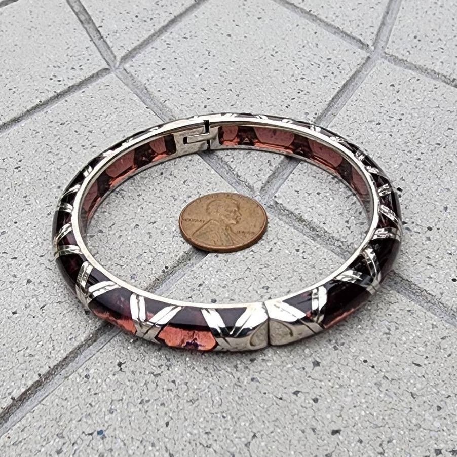 Designer Angelique De Paris Bamboo Thin Sterling Silver Bracelet Size ONE SIZE - 7 Thumbnail