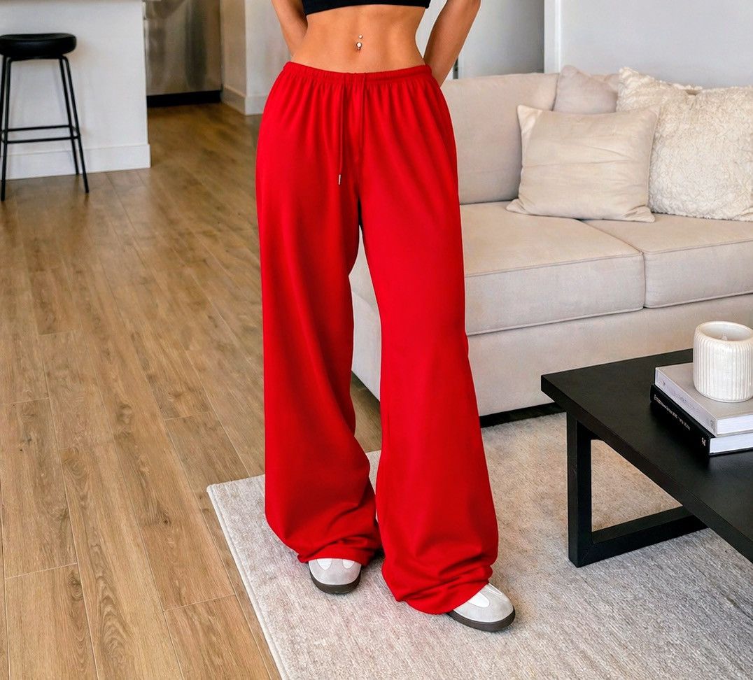 Other Women’s Casual Wide Leg Sweatpants – Comfortable Loose Fit Size 28" / US 6 / IT 42 - 1 Thumbnail