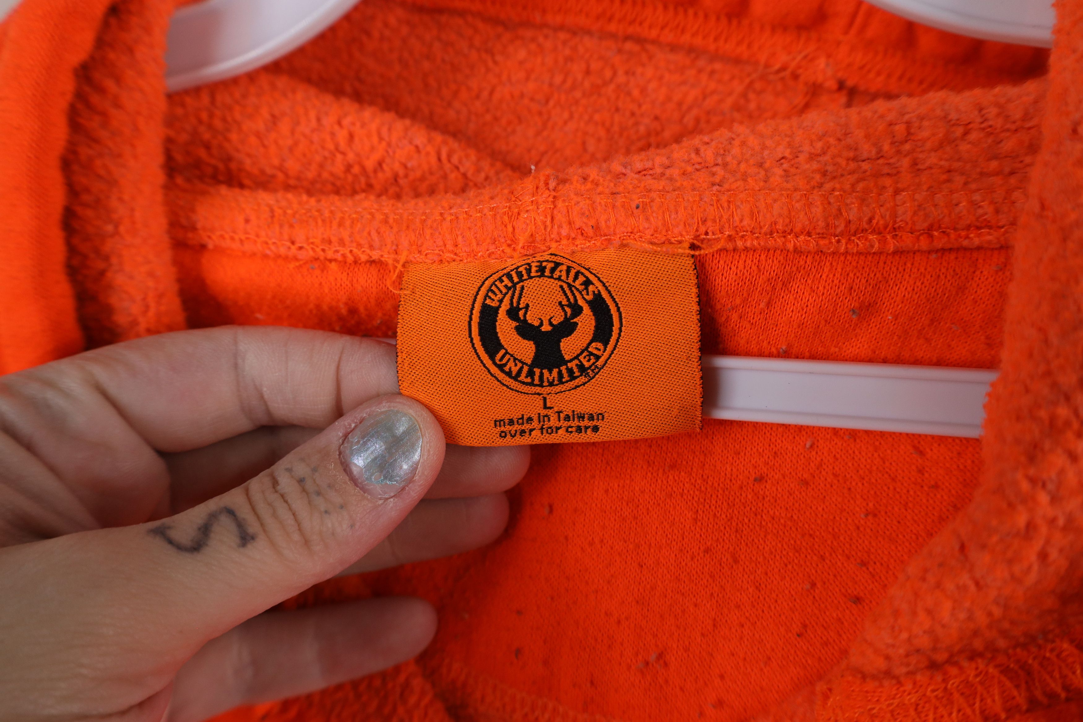 Vintage Vintage 90s Whitetails Unlimited Ohio Deer Buck Hoodie Size US L / EU 52-54 / 3 - 7 Thumbnail