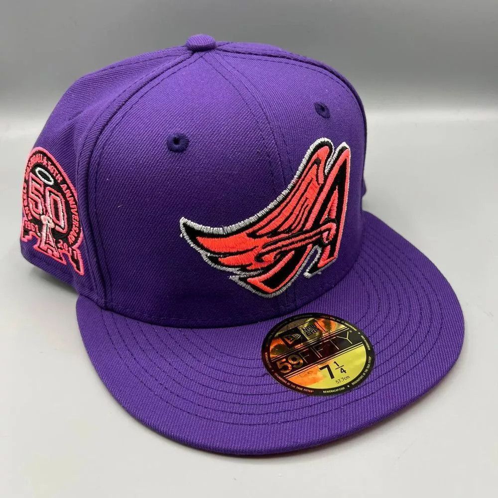 New Era Los Angeles LA Angels Hat Men 7 1/4 59Fifty New Era Fitted Size ONE SIZE - 1 Thumbnail