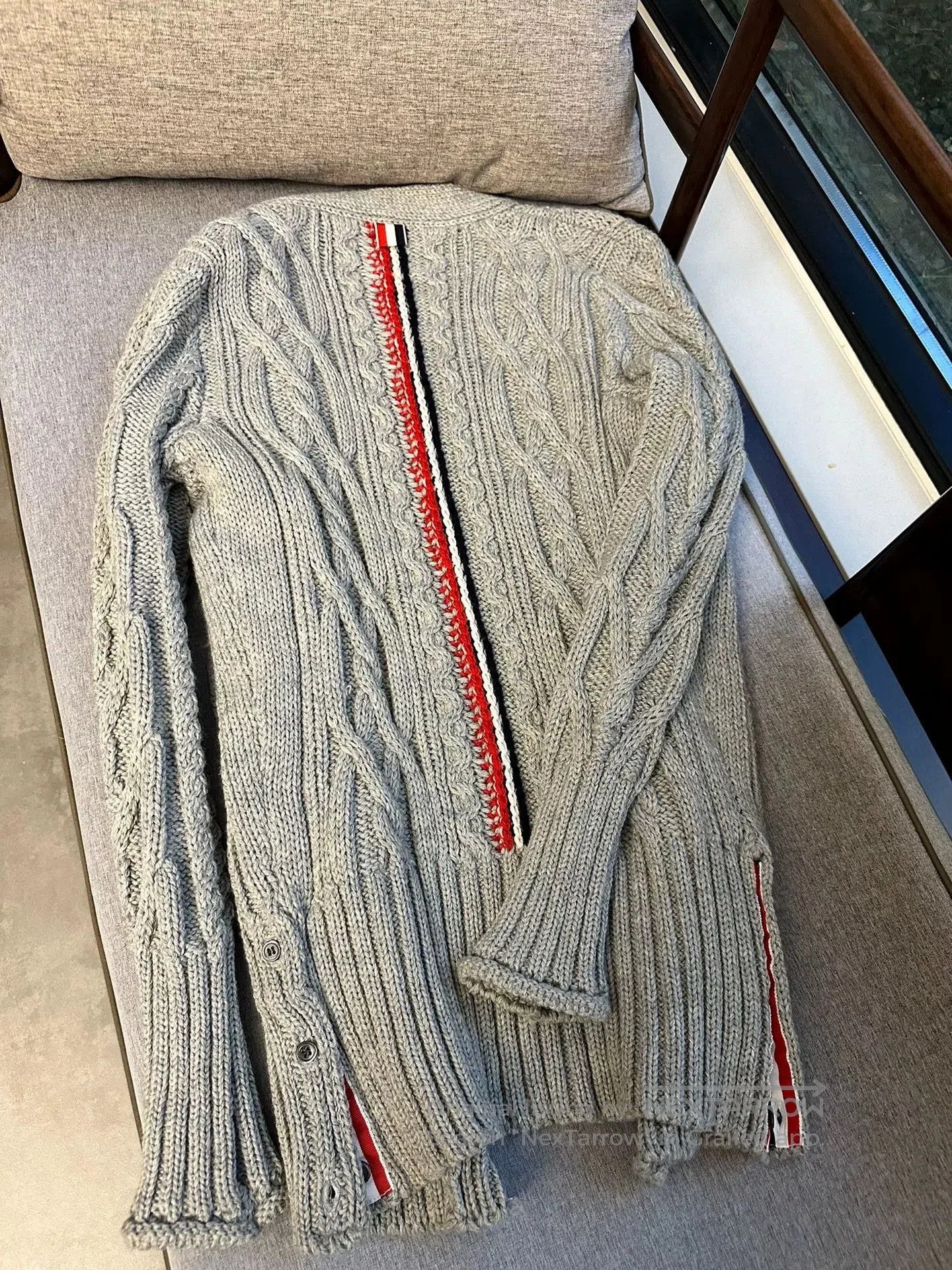 Thom Browne thom browne gray cable knit cardigan. Size US S / EU 44-46 / 1 - 1 Thumbnail