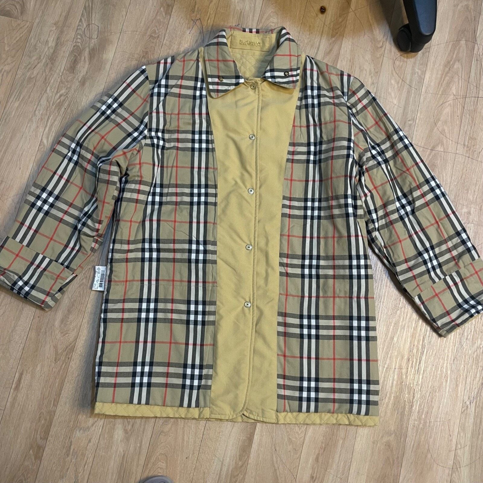 Burberry Burberry Quilted VINTAGE Jacket Nova check Diamond women's Size L / US 10 / IT 46 - 8 Thumbnail