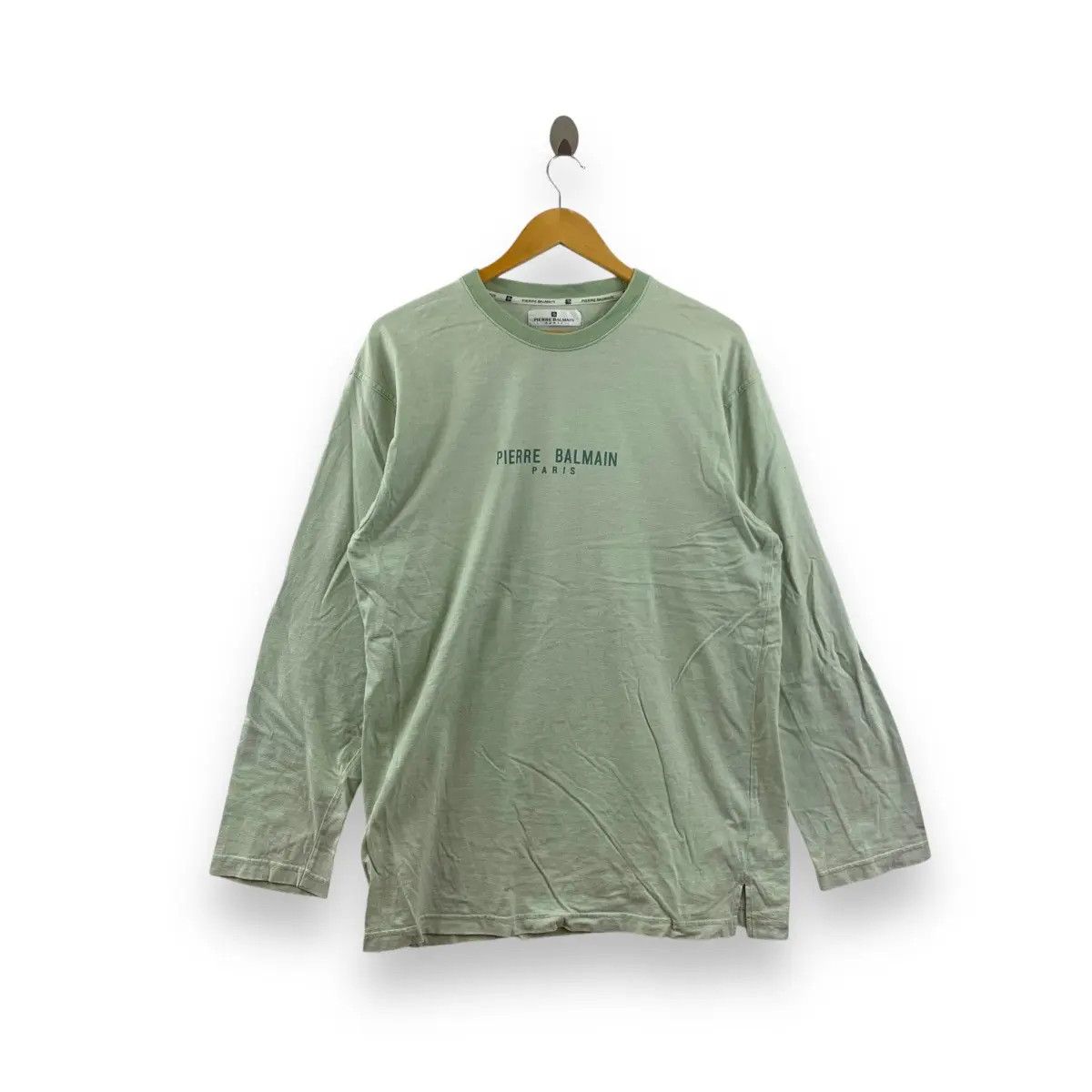 Pierre Balmain Vintage PIERRE BALMAIN PARIS Center Logo Tee Shirt Size L / US 10 / IT 46 - 1 Thumbnail