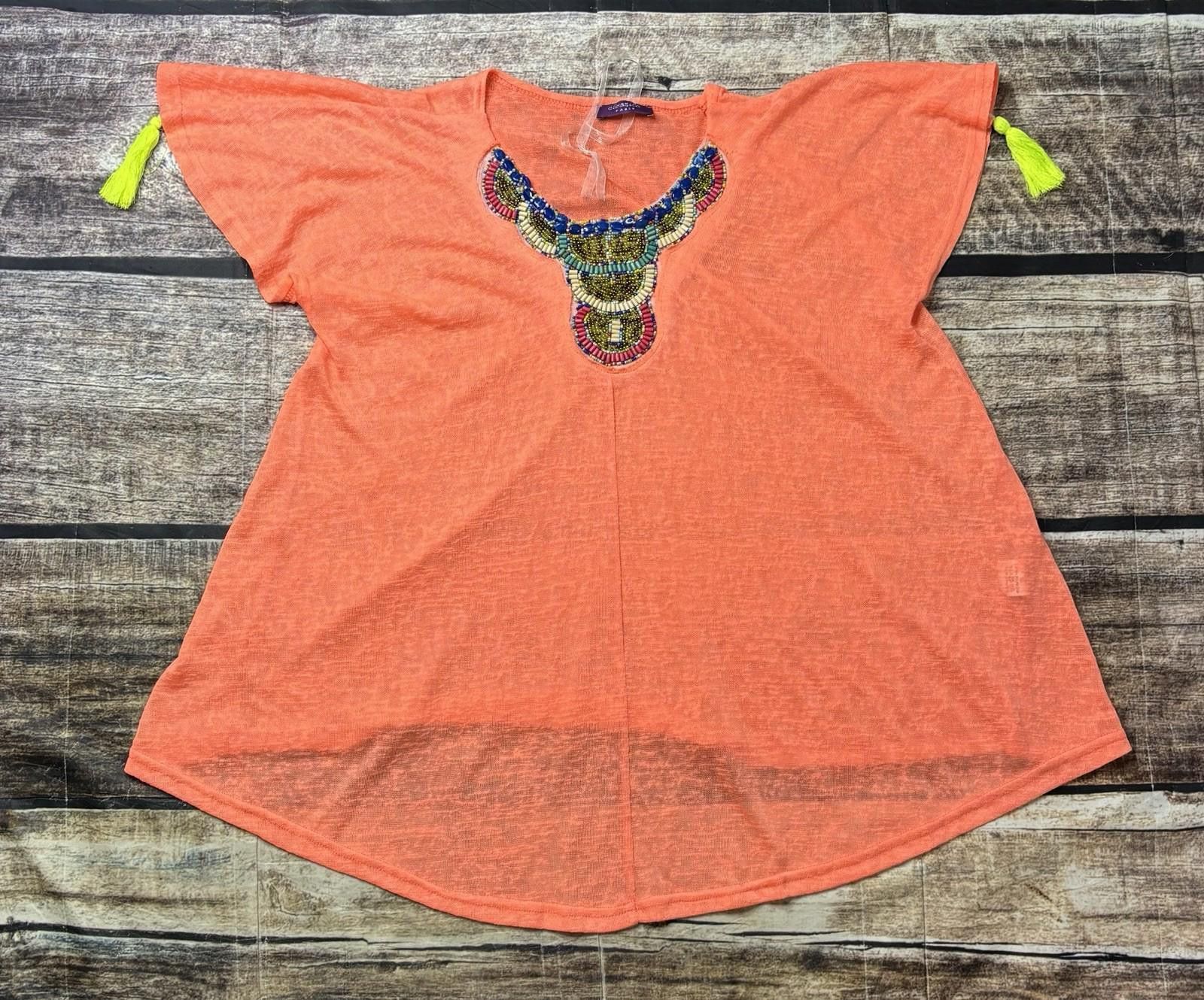 Other Cloanice Paris Top Womens Large Beaded Tassle Made in France Size L / US 10 / IT 46 - 1 Thumbnail