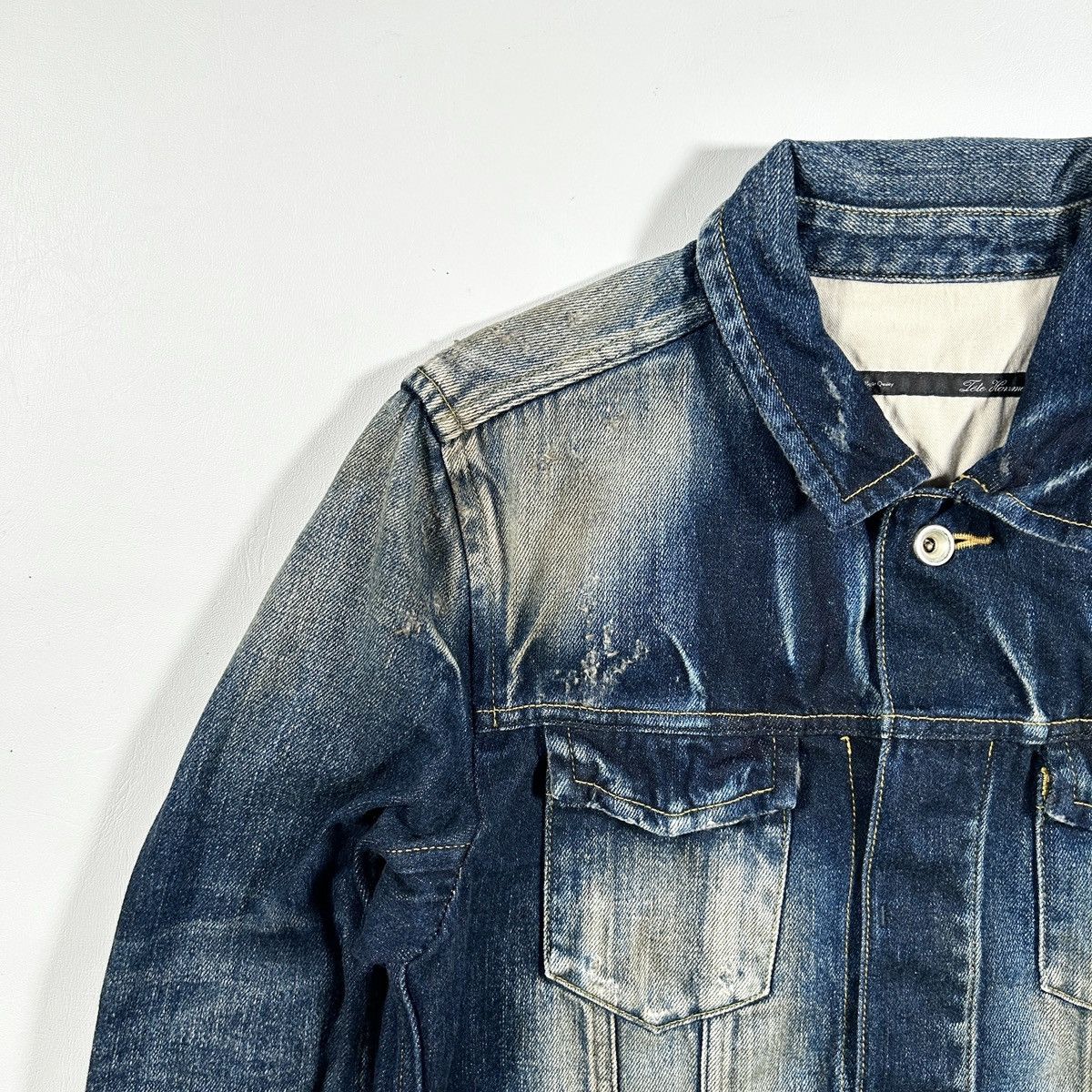 Tete Homme 🔻Tete Homme Washed Denim Jacket🔻 Size US M / EU 48-50 / 2 - 3 Thumbnail