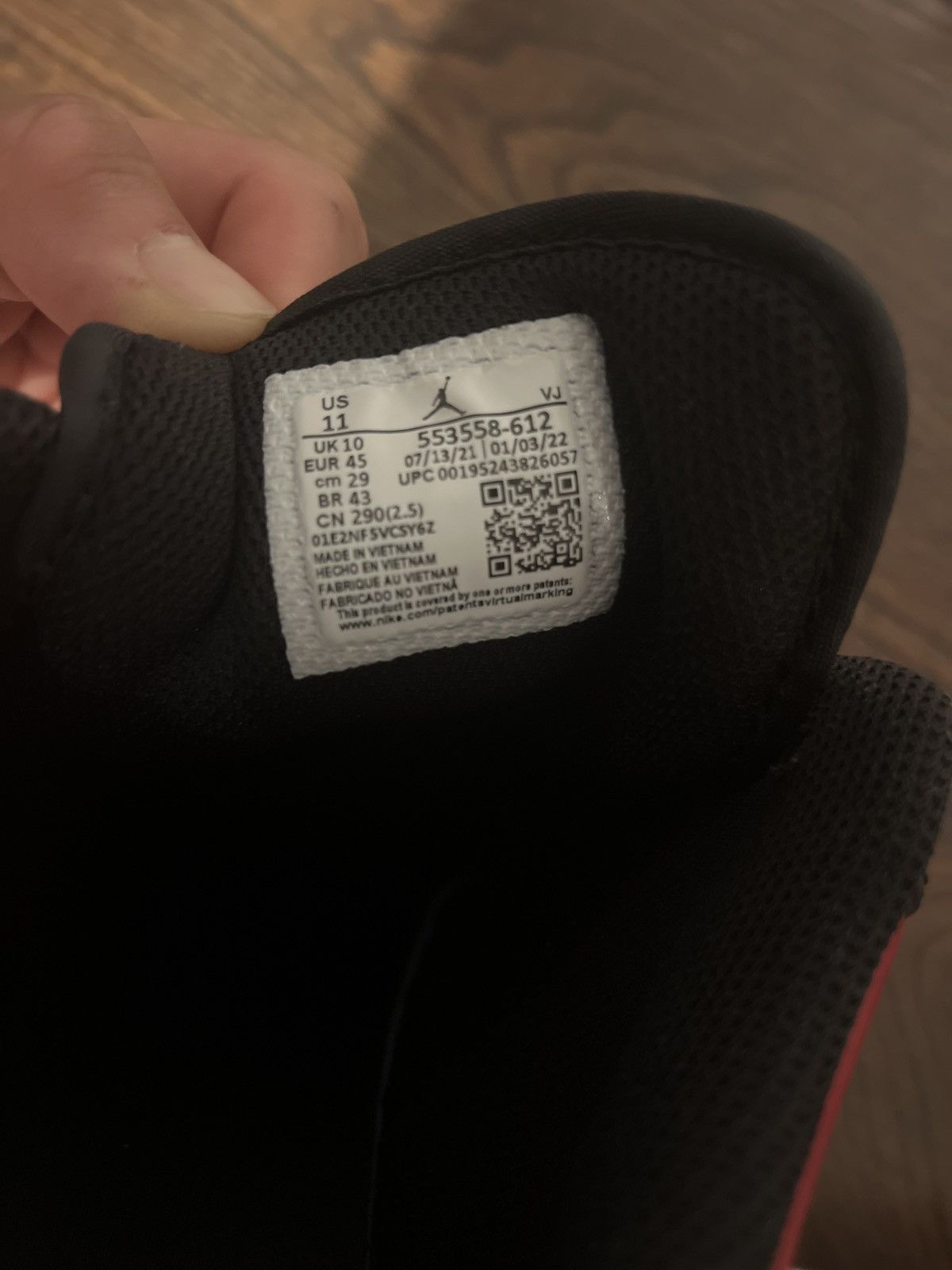 Jordan Brand × Nike Jordan 1 Low Bred Size US 11 / EU 44 - 6 Thumbnail