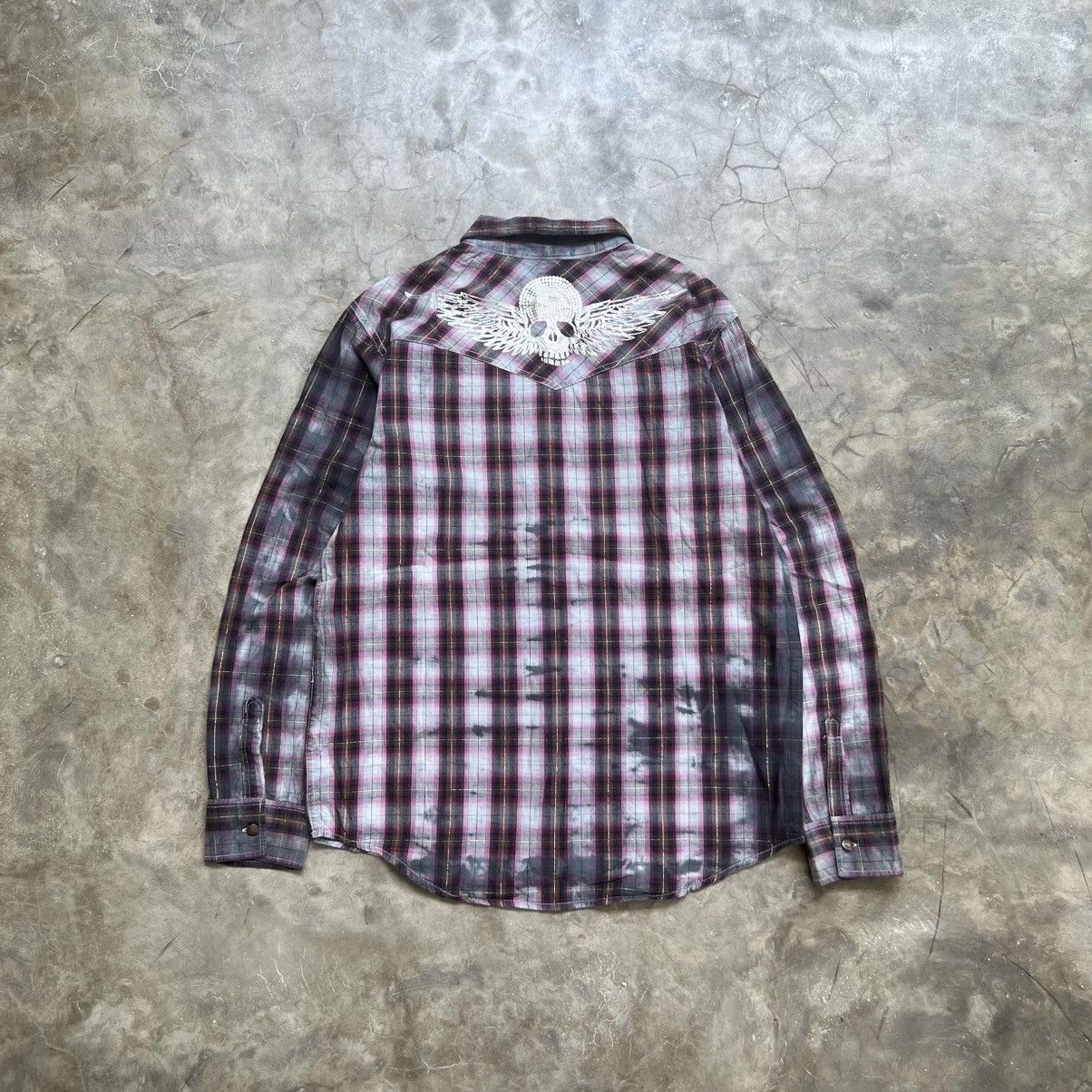 Hysteric Glamour 2000s Bad Boy Hysteric Style Studed Skull Longsleeve Shirt Size US M / EU 48-50 / 2 - 2 Thumbnail