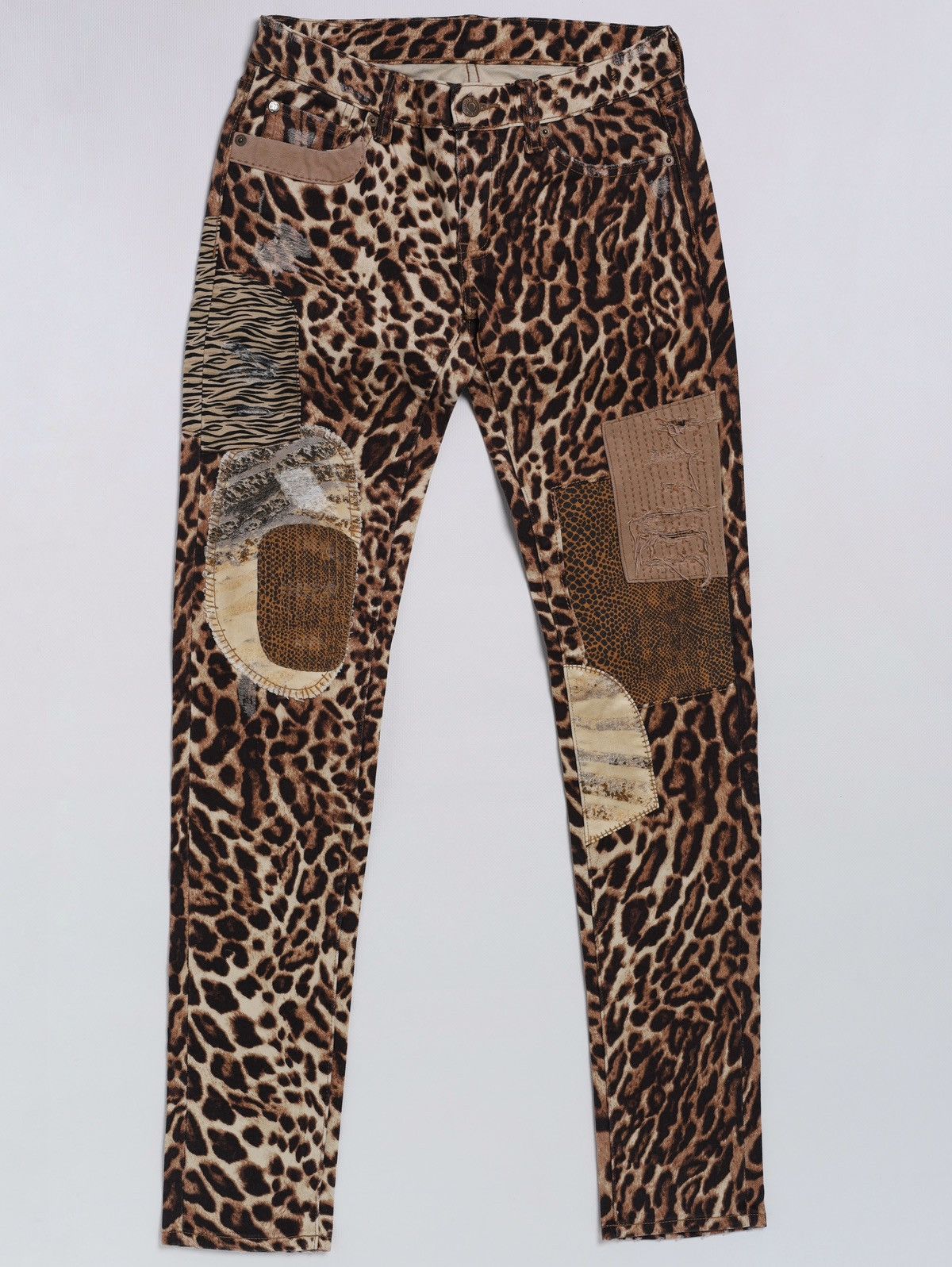 Denim & Supply Ralph Lauren Denim and Supply Ralph Lauren Patchwork Leopard Print Denim Size 26" / US 2 / IT 38 - 1 Thumbnail