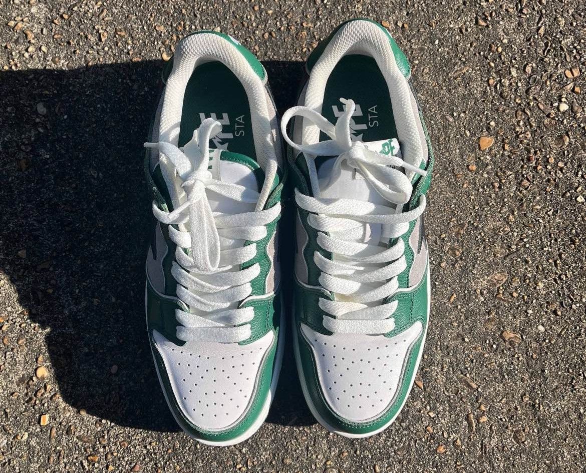 Bape Green & Black Sk8sta Size US 9.5 / EU 42-43 - 3 Thumbnail