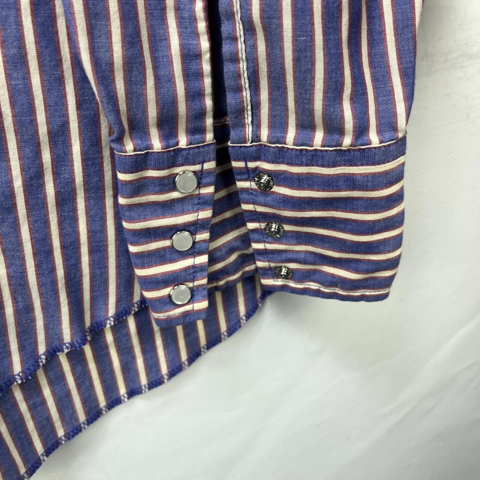 Wrangler Vintage 90s Western Wrangler Pearl Snap Shirt 2XL Size US XXL / EU 58 / 5 - 6 Thumbnail
