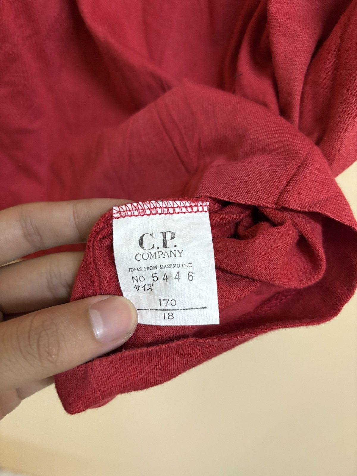 C.P. Company × Vintage Vintage 80s CP Company Marina Hooded Tee Distressed Trashed Size US M / EU 48-50 / 2 - 10 Thumbnail