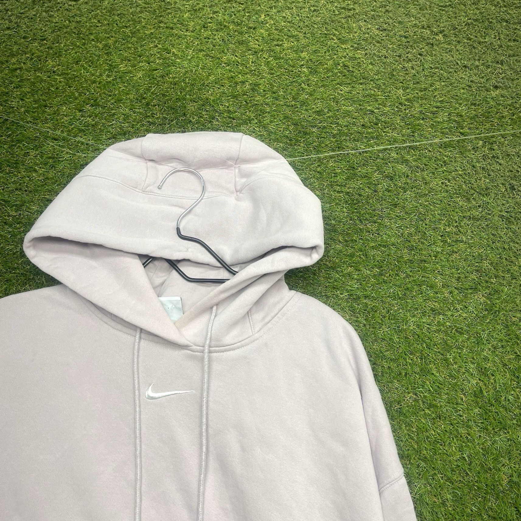 Nike Nike Hoodie Women XS Center Swoosh Logo Pullover Fleece Sweatshirt Pink 90s Activewear Casual Size XS / US 0-2 / IT 36-38 - 2 Thumbnail