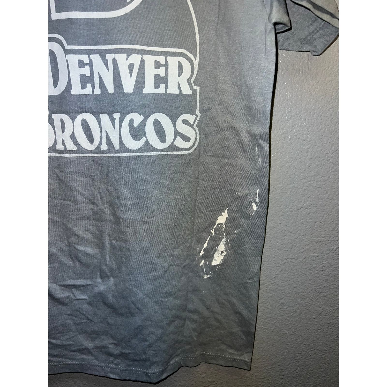 Jerzees Vintage Test Print Shirt Sweet Pea 1987 Denver Broncos 80s S Size US S / EU 44-46 / 1 - 9 Thumbnail