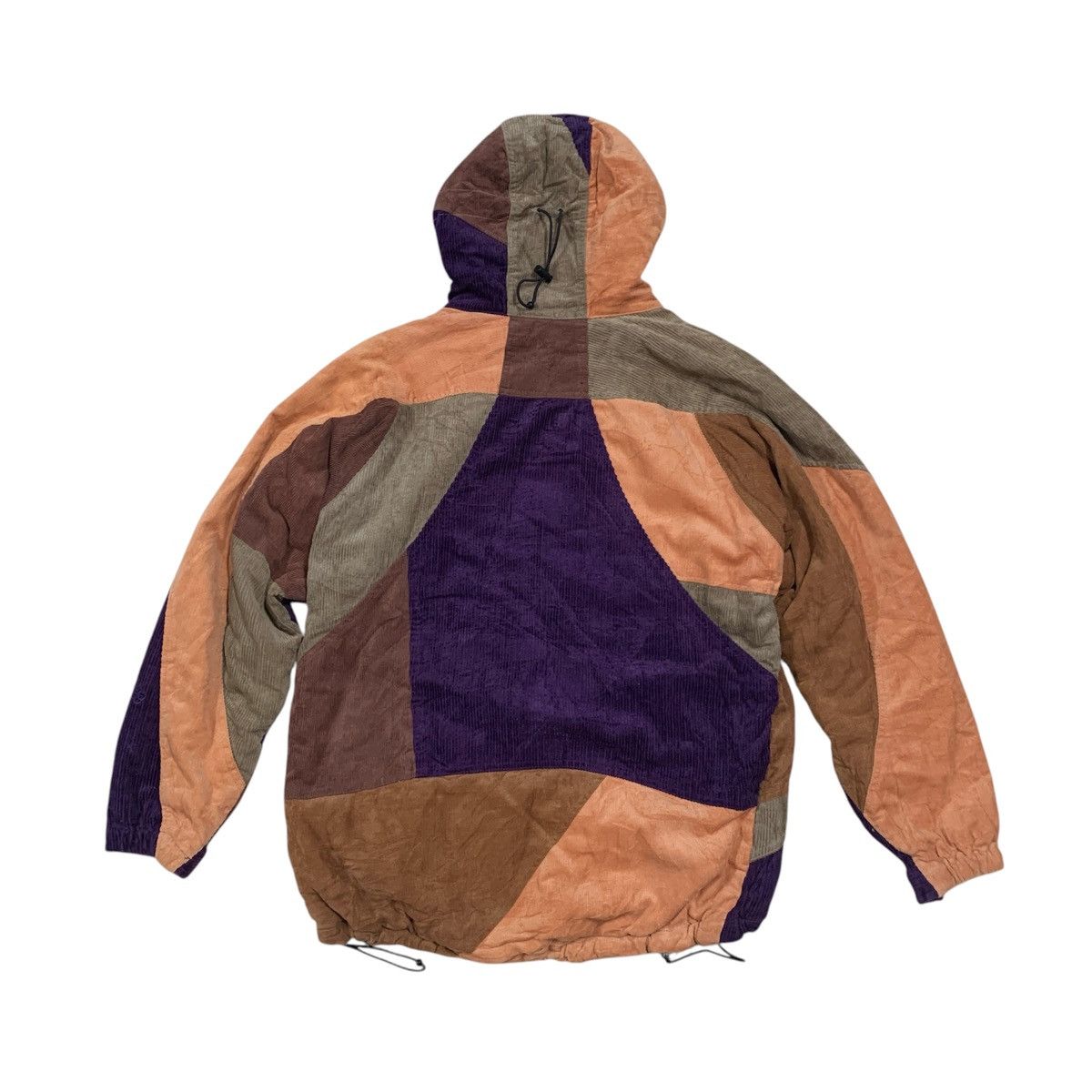 Japanese Brand Vtg Phatee Wear Thermolite Patchwork Cord Puffer Jacket Size US L / EU 52-54 / 3 - 5 Thumbnail