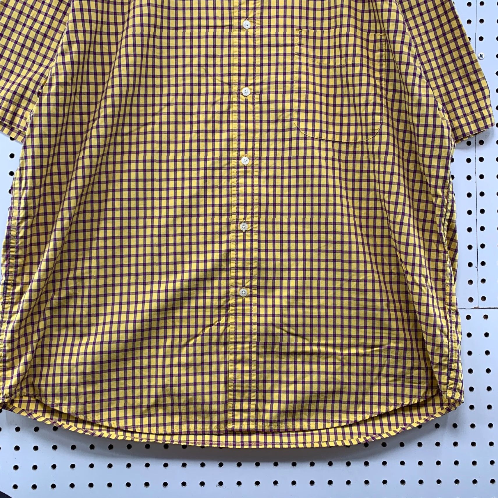 Eddie Bauer Eddie Bauer Short Sleeve Button-Up Shirt Mens XL Yellow Blue Check Woven 90s Size US XL / EU 56 / 4 - 6 Thumbnail