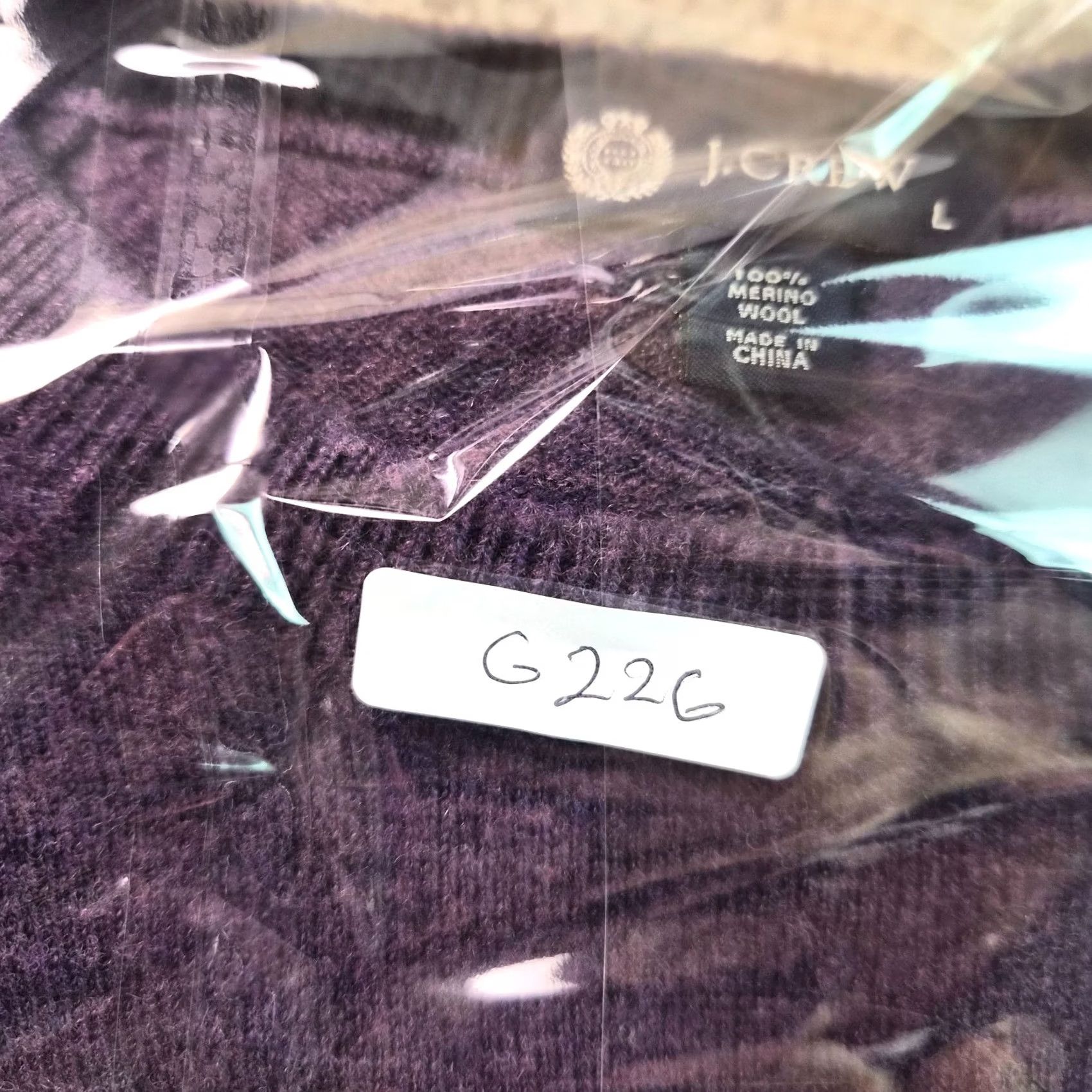 J.Crew J.CREW Mens Sweater - Large Purple Merino Wool Pullover - Size - Classic Size US L / EU 52-54 / 3 - 7 Thumbnail
