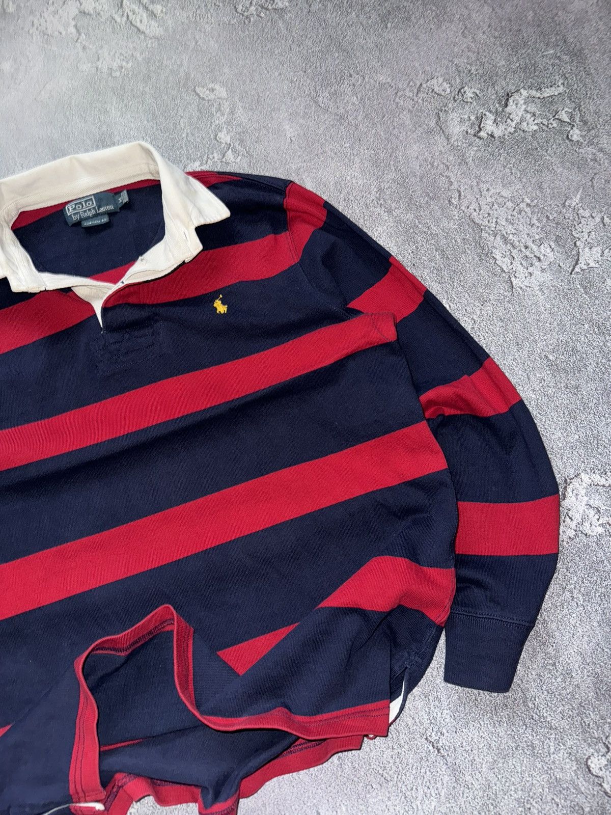 Polo Ralph Lauren × Vintage Polo Ralph Lauren M vintage sweatshirt rugby button up 90s Size US M / EU 48-50 / 2 - 4 Thumbnail