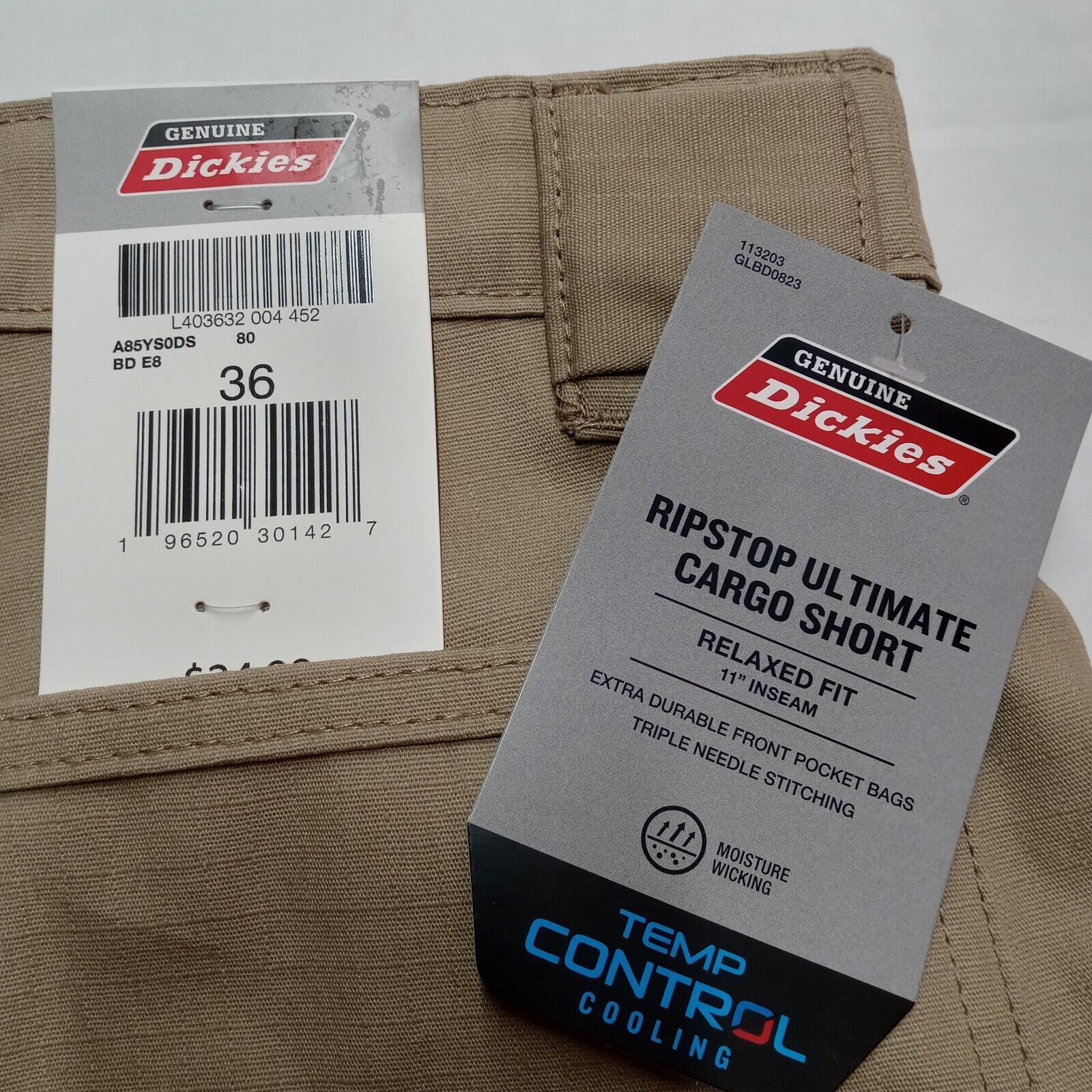 Dickies Dickies Cargo Shorts Men's 36 Beige Relaxed Fit 11" Inseam Size US 36 / EU 52 - 4 Thumbnail