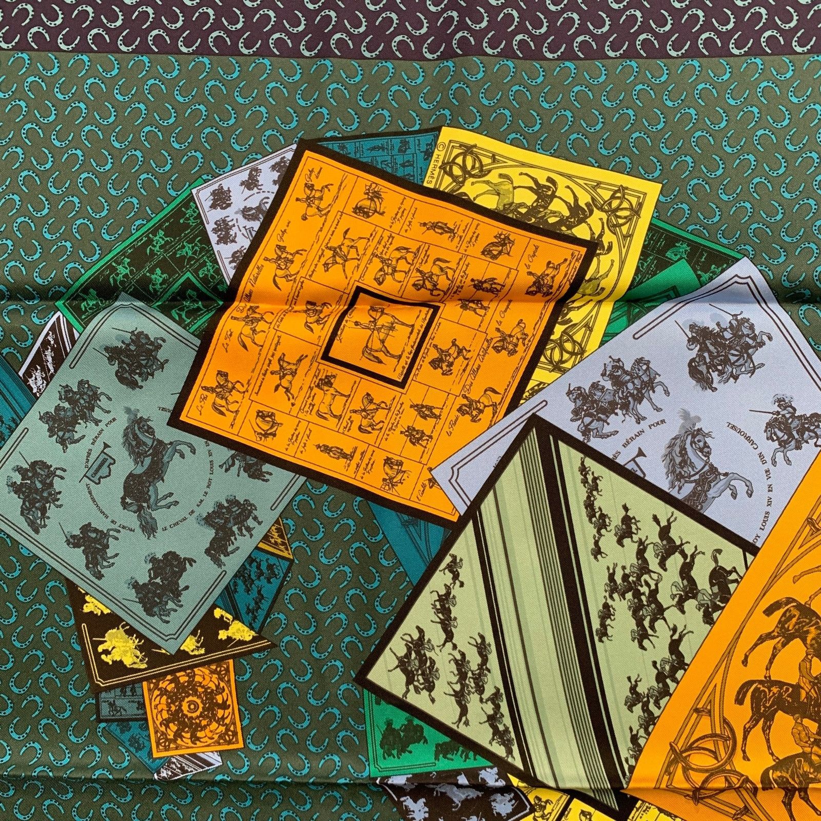 Hermes HERMES Print Silk Scarves & Shawls Size ONE SIZE - 4 Thumbnail