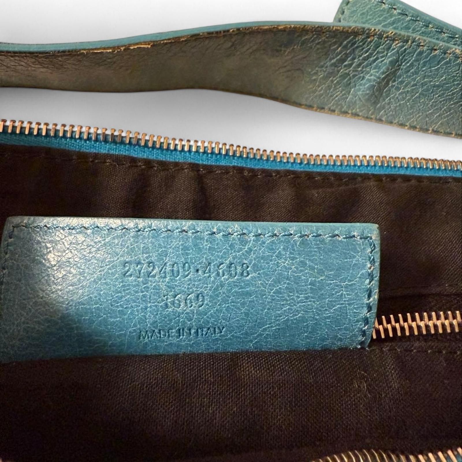 Balenciaga Balenciaga - Blue Leather Shoulder Bag Size ONE SIZE - 8 Thumbnail