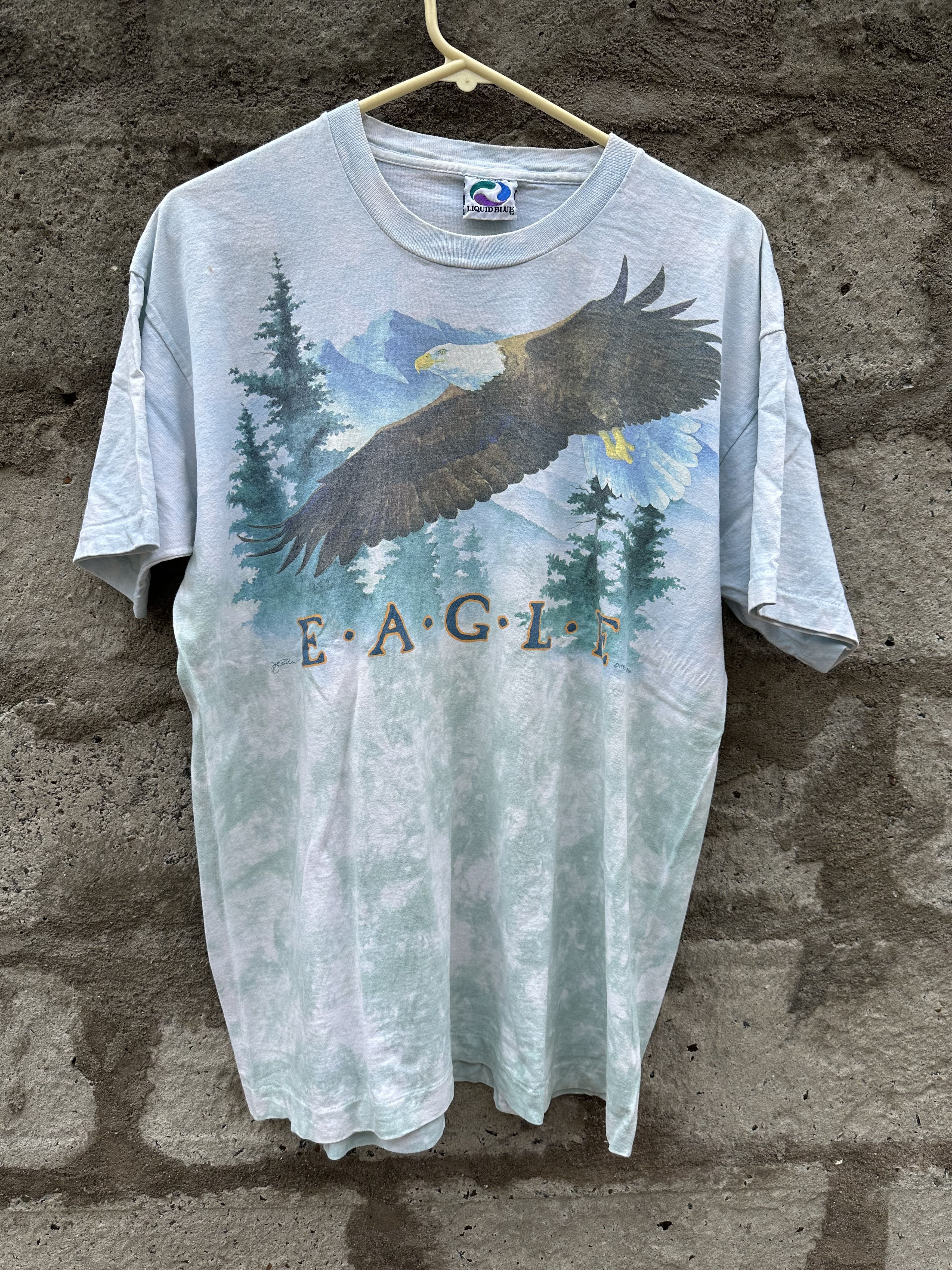 Liquid Blue Vintage Liquid Blue Eagle Graphic Tee – XL – Single Stitch Size US XL / EU 56 / 4 - 1 Thumbnail