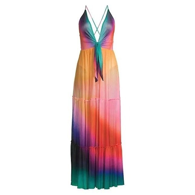 REVOLVE Agua Bendita Pacifico Cosmea Vini Ombré Maxi Dress Size S / US 4 / IT 40 - 1 Thumbnail