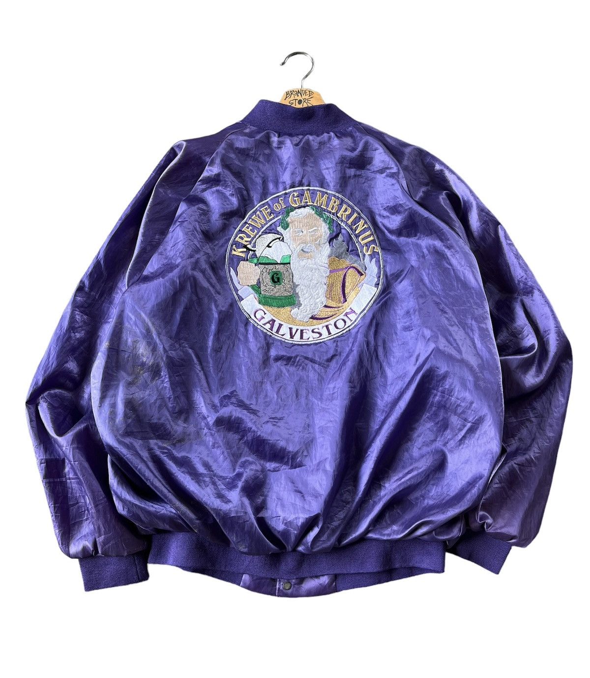 Vintage 🔥Vintage Westark USA Galveston Embroidery Varsity Jacket 90s Size US XXL / EU 58 / 5 - 1 Thumbnail