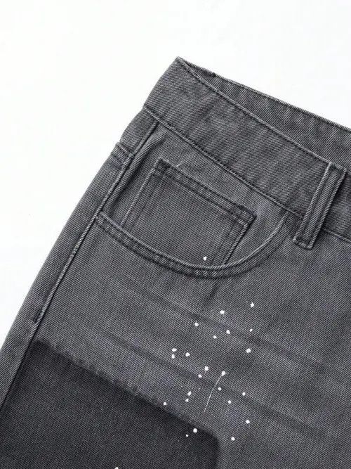 Jean Vintage Retro Denim Jeans shorts Size US 30 / EU 46 - 4 Thumbnail