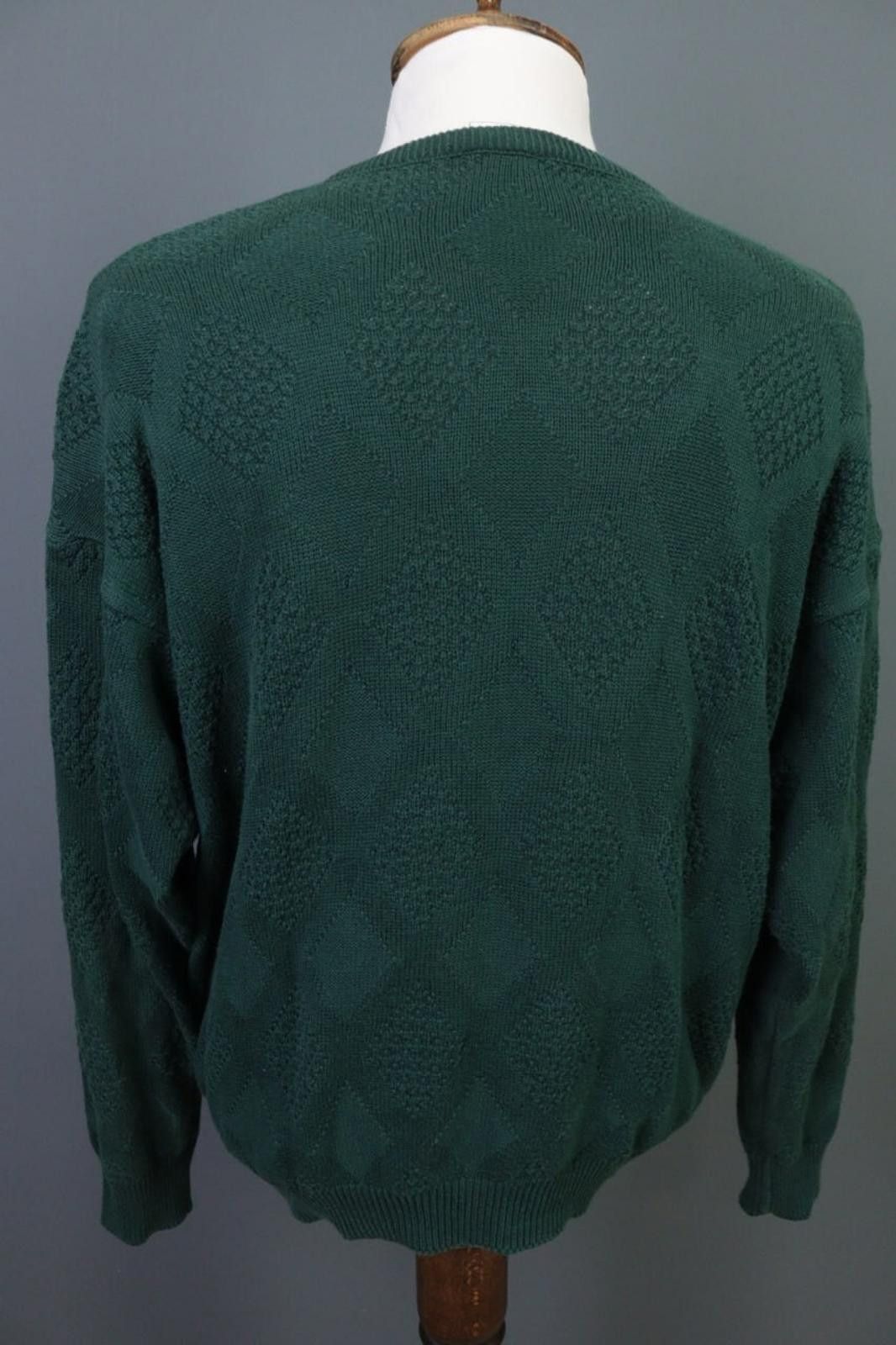 Lacoste Lacoste Chemise Green V-Neck Knit Sweater Size 6 / XL Size US M / EU 48-50 / 2 - 11 Thumbnail